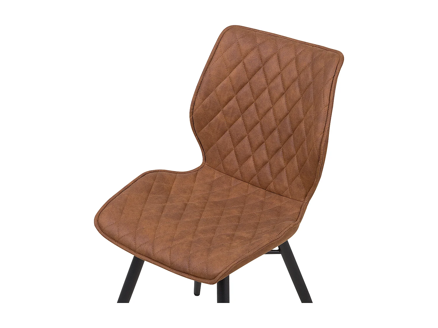 Lot de 2 chaises de salle à manger LISLE Marron doré
