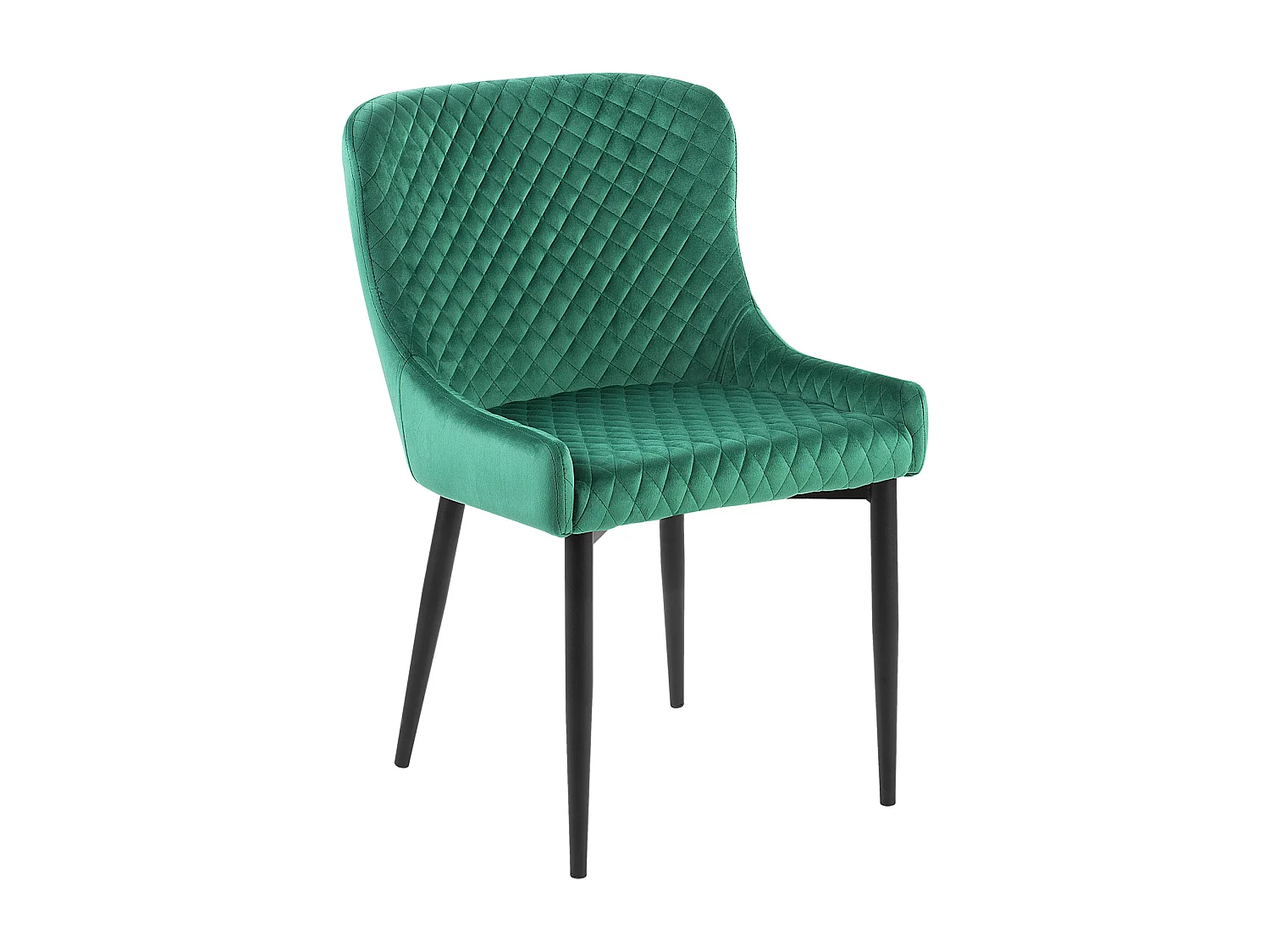 Set van 2 eetkamerstoelen SOLANO Fluweel Groen