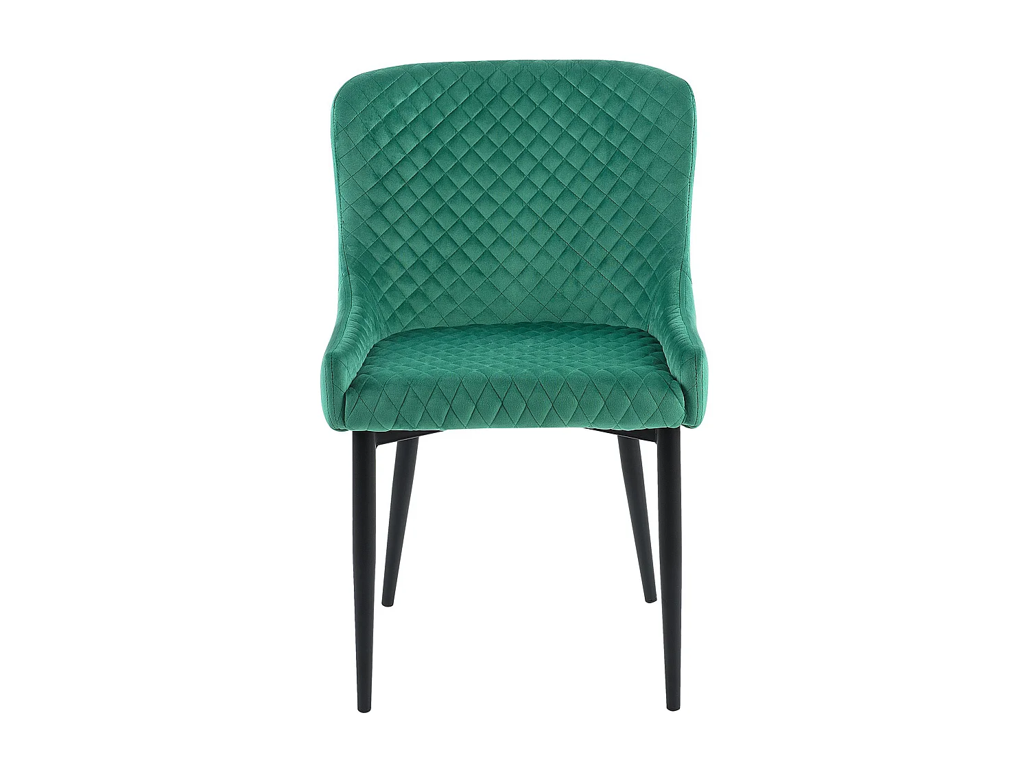 Set van 2 eetkamerstoelen SOLANO Fluweel Groen