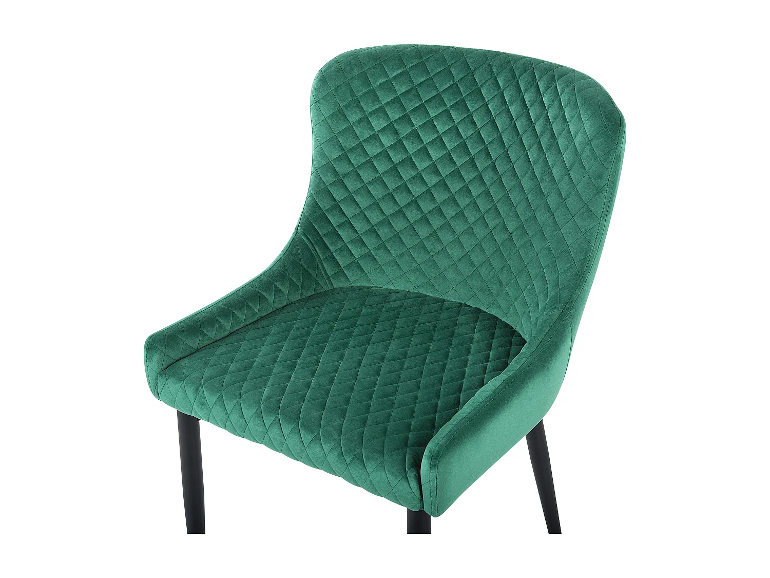 Set van 2 eetkamerstoelen SOLANO Fluweel Groen
