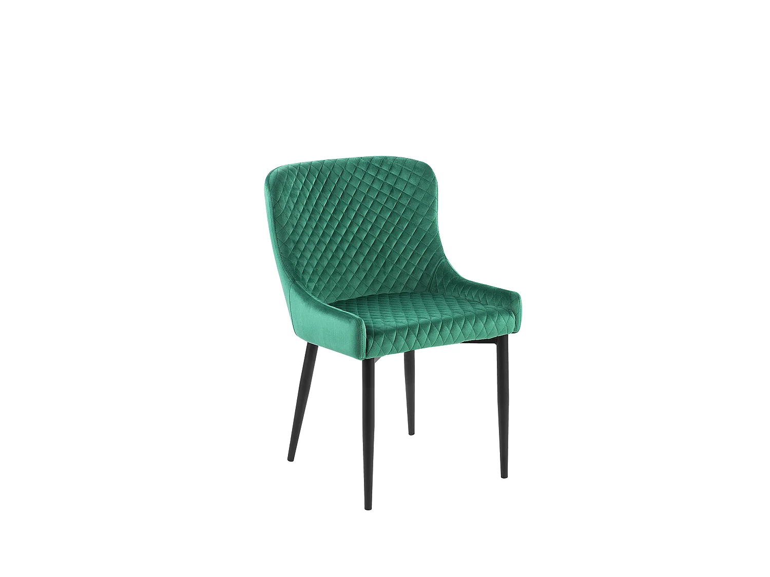 Set van 2 eetkamerstoelen SOLANO Fluweel Groen