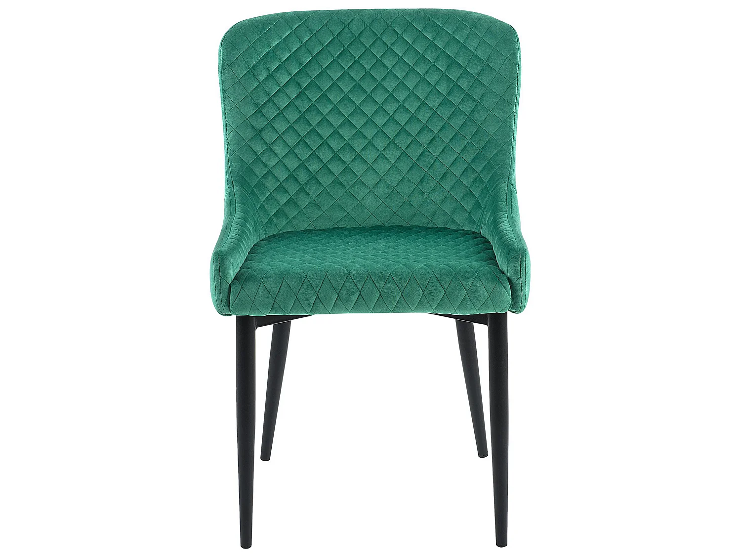 Set van 2 eetkamerstoelen SOLANO Fluweel Groen