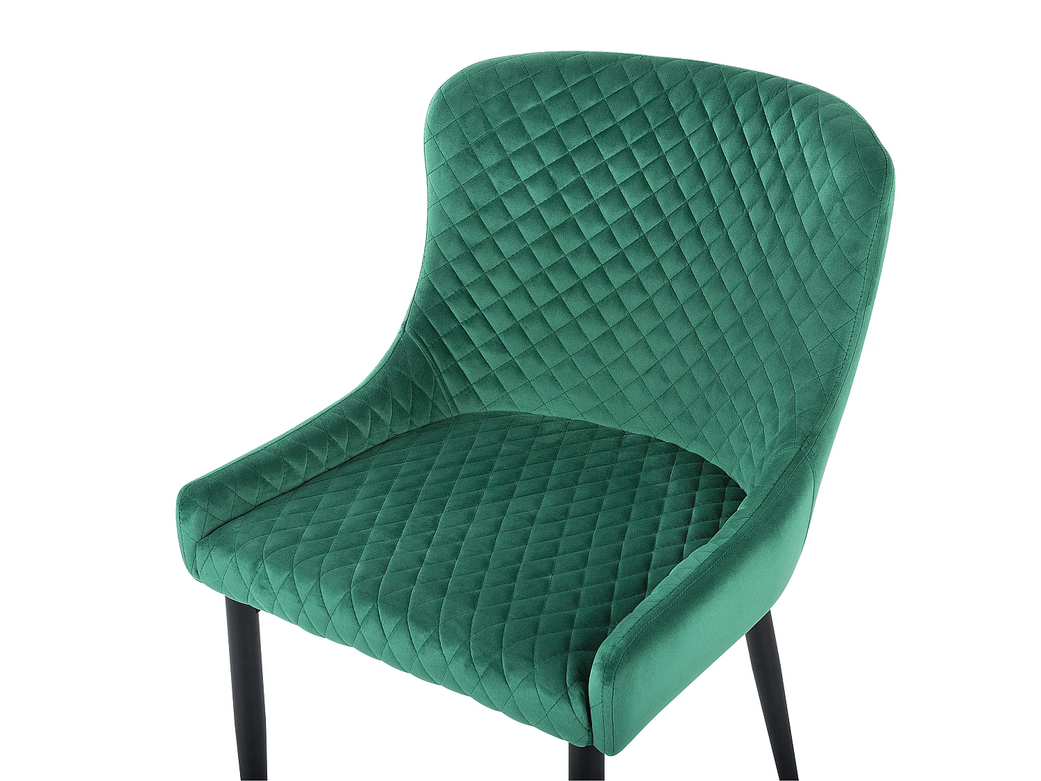 Set van 2 eetkamerstoelen SOLANO Fluweel Groen