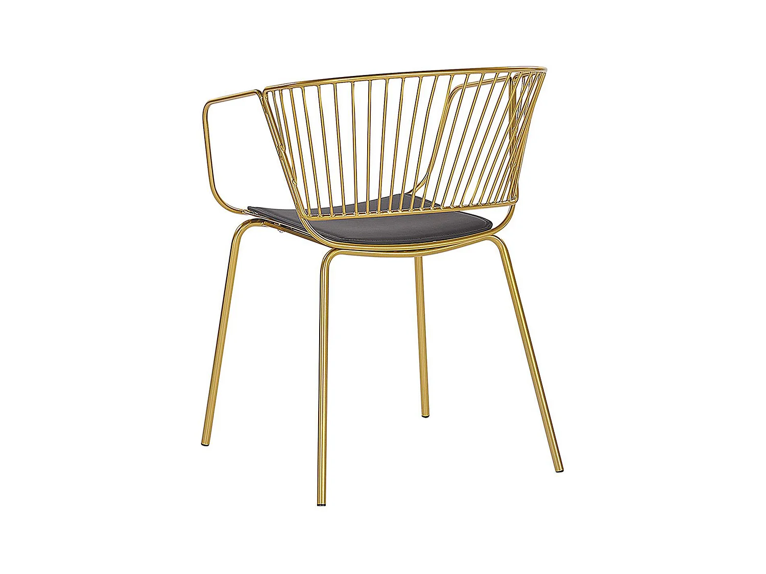 Set van 2 eetkamerstoelen RIGBY Metaal Goud