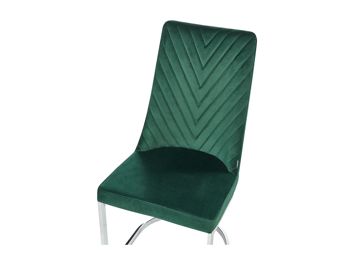 Set van 2 eetkamerstoelen ALTOONA Fluweel Smaragdgroen