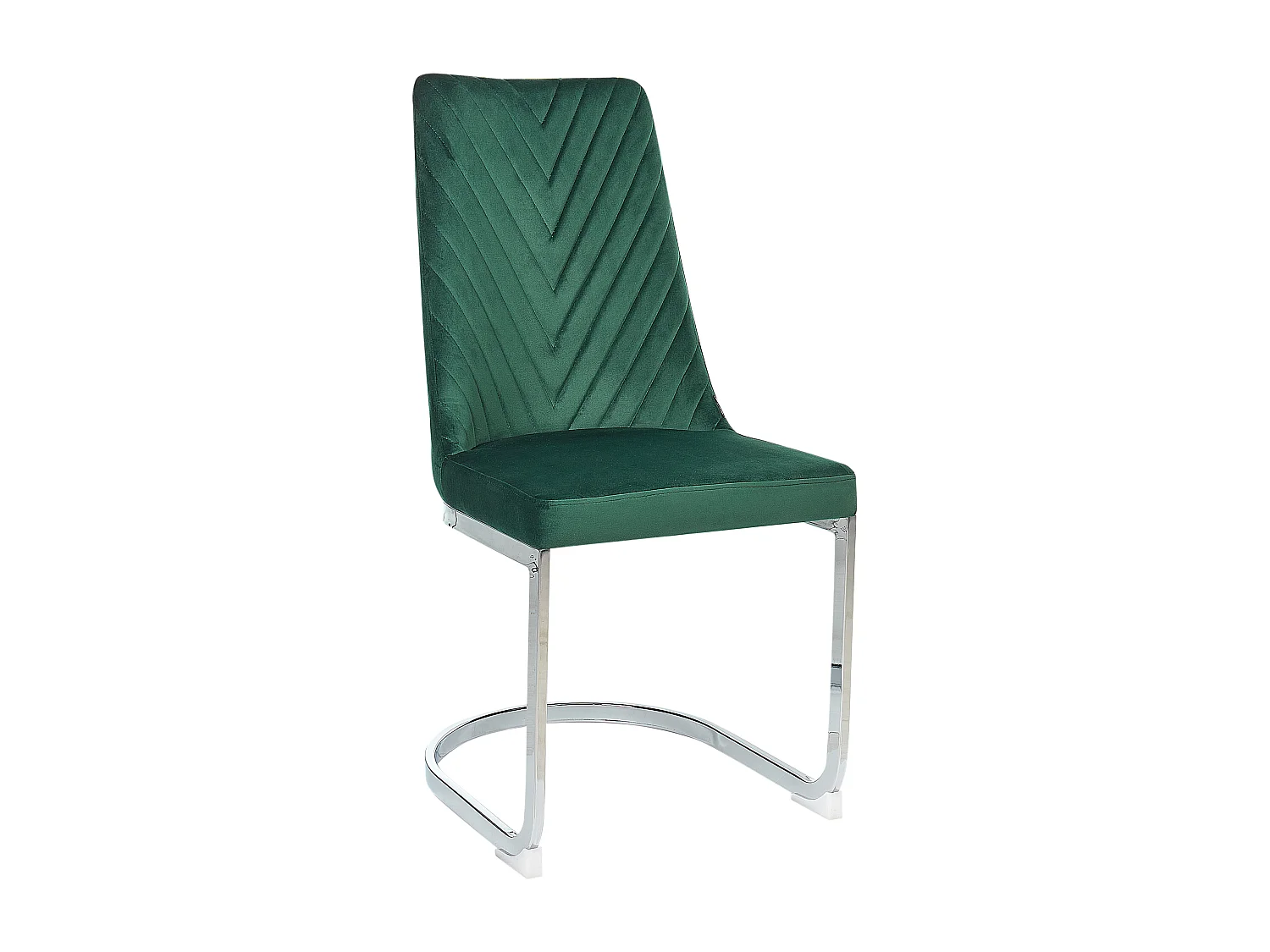 Lot de 2 chaises de salle à manger ALTOONA Velours Vert émeraude