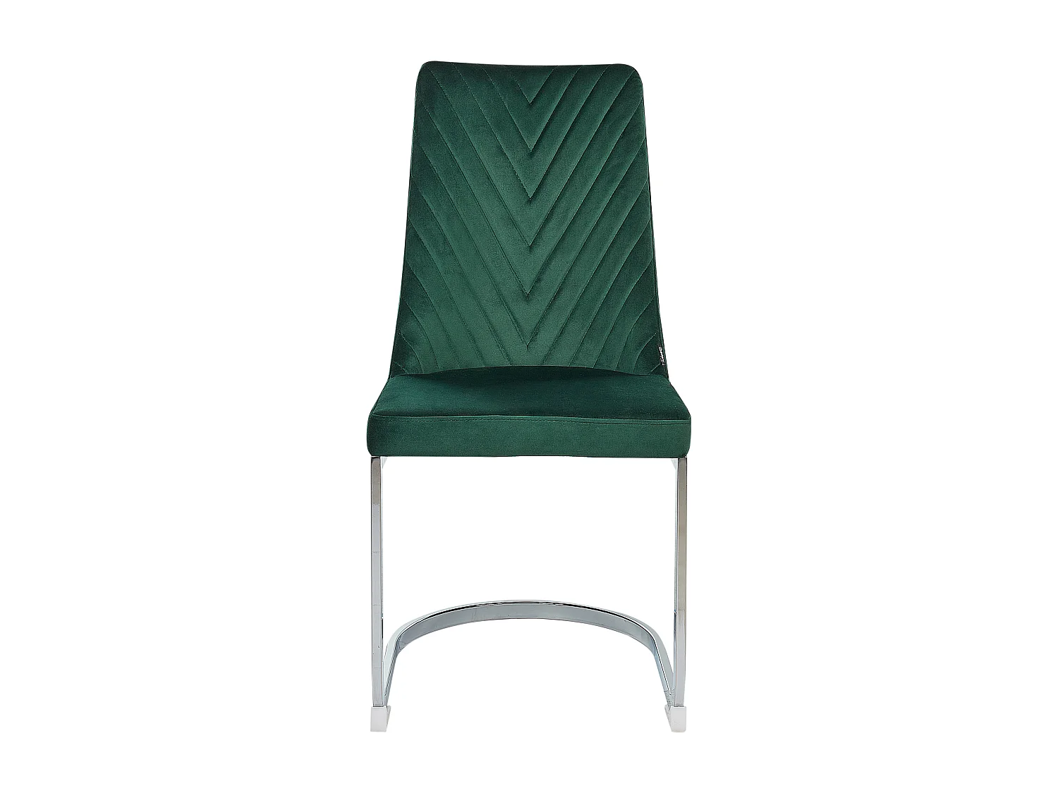 Lot de 2 chaises de salle à manger ALTOONA Velours Vert émeraude