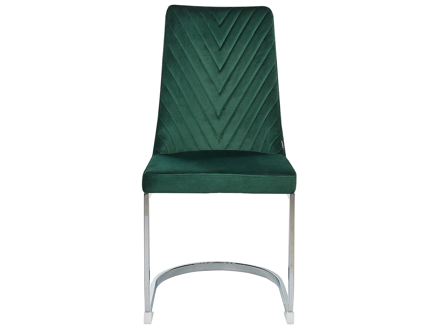 Lot de 2 chaises de salle à manger ALTOONA Velours Vert émeraude
