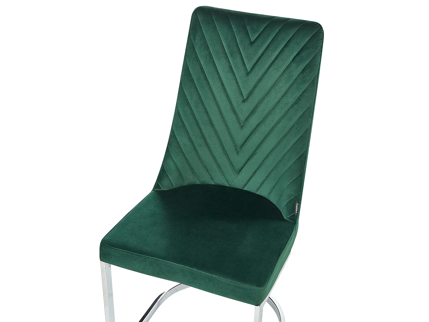 Lot de 2 chaises de salle à manger ALTOONA Velours Vert émeraude