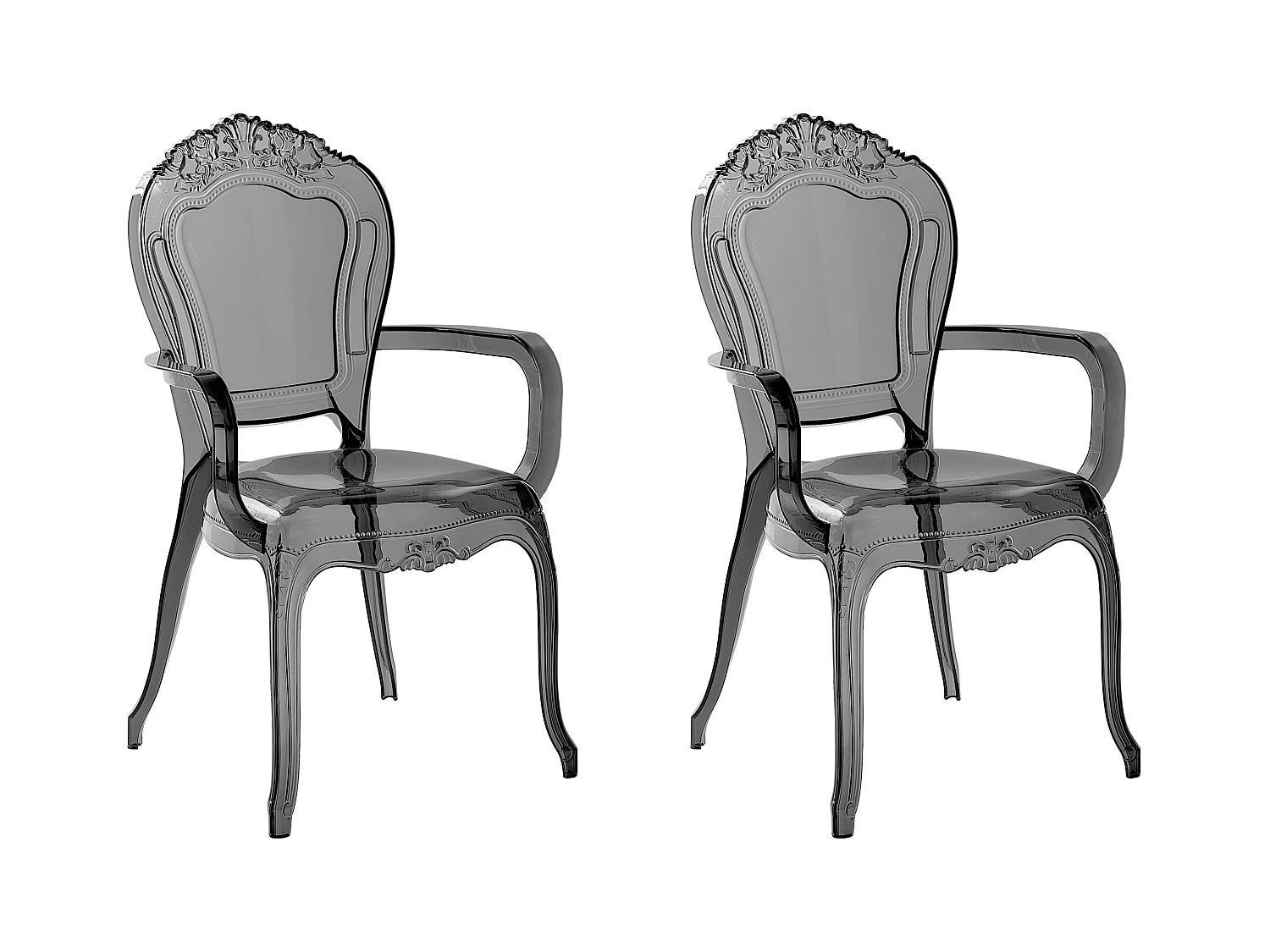 Lot de 2 chaises de salle à manger VERMONT Noir