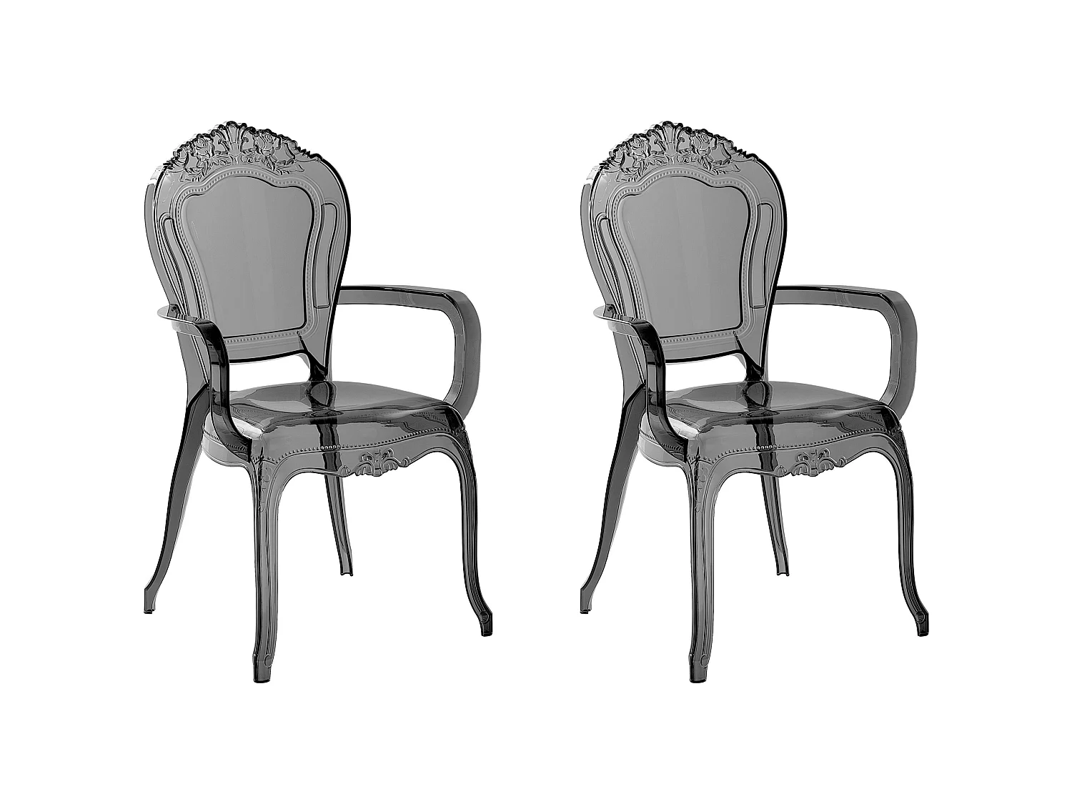 Esszimmerstuhl 2er Set VERMONT Schwarz