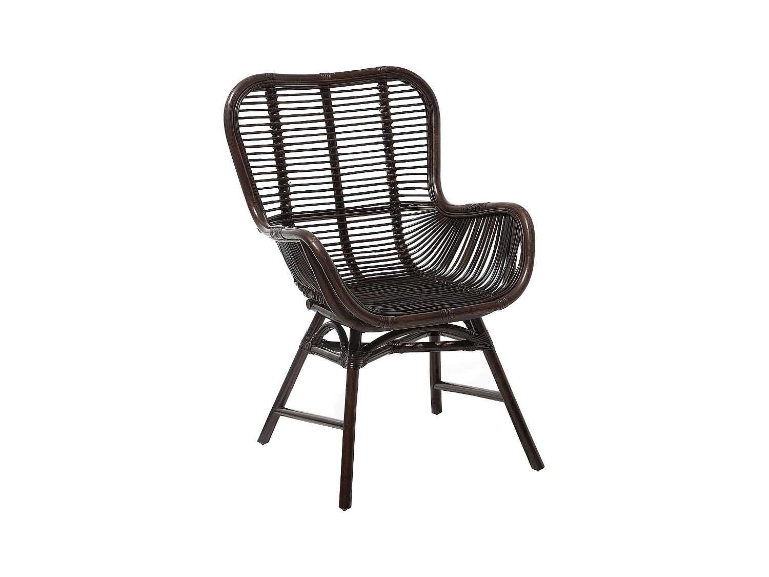 Stuhl aus Rattan braun TOGO