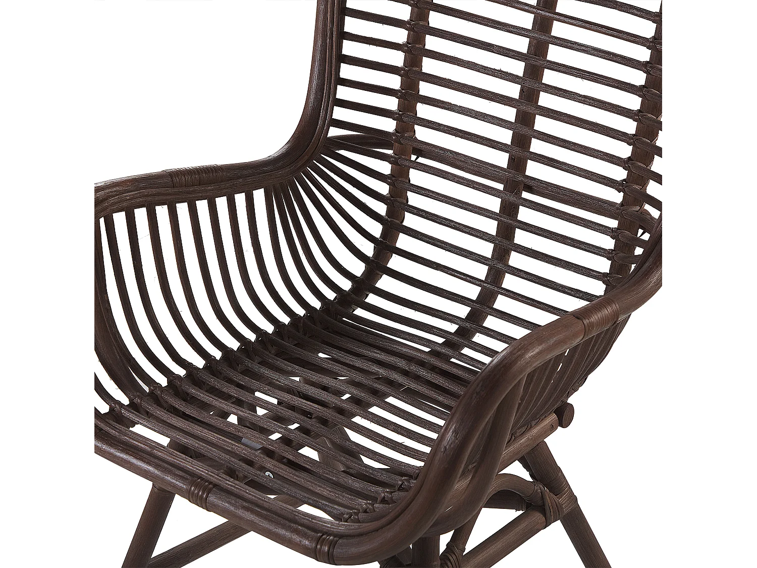 Cadeira de jantar TOGO Rattan Castanho escuro