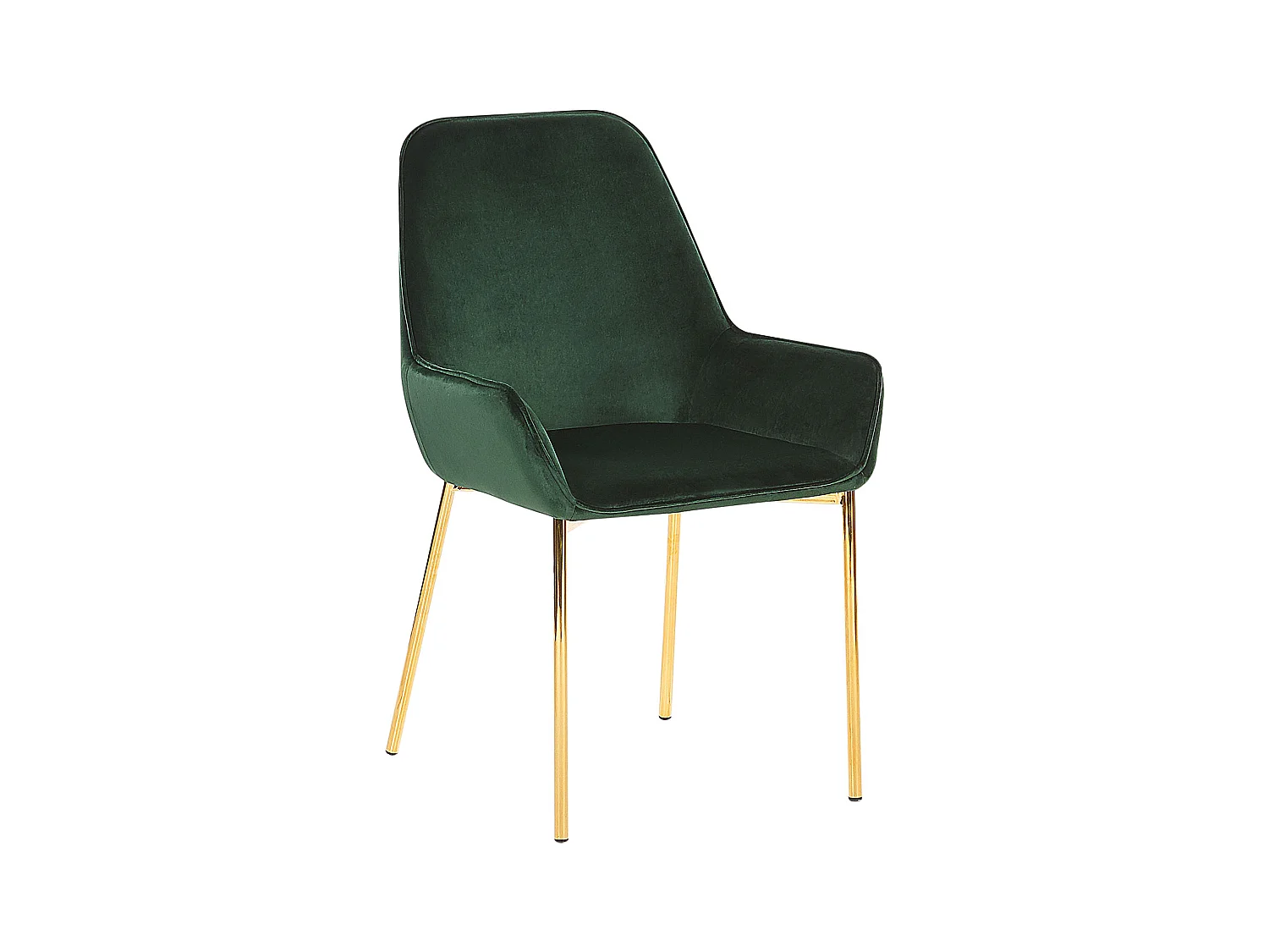 Conjunto de 2 sillas de comedor LOVERNA Terciopelo Verde oscuro