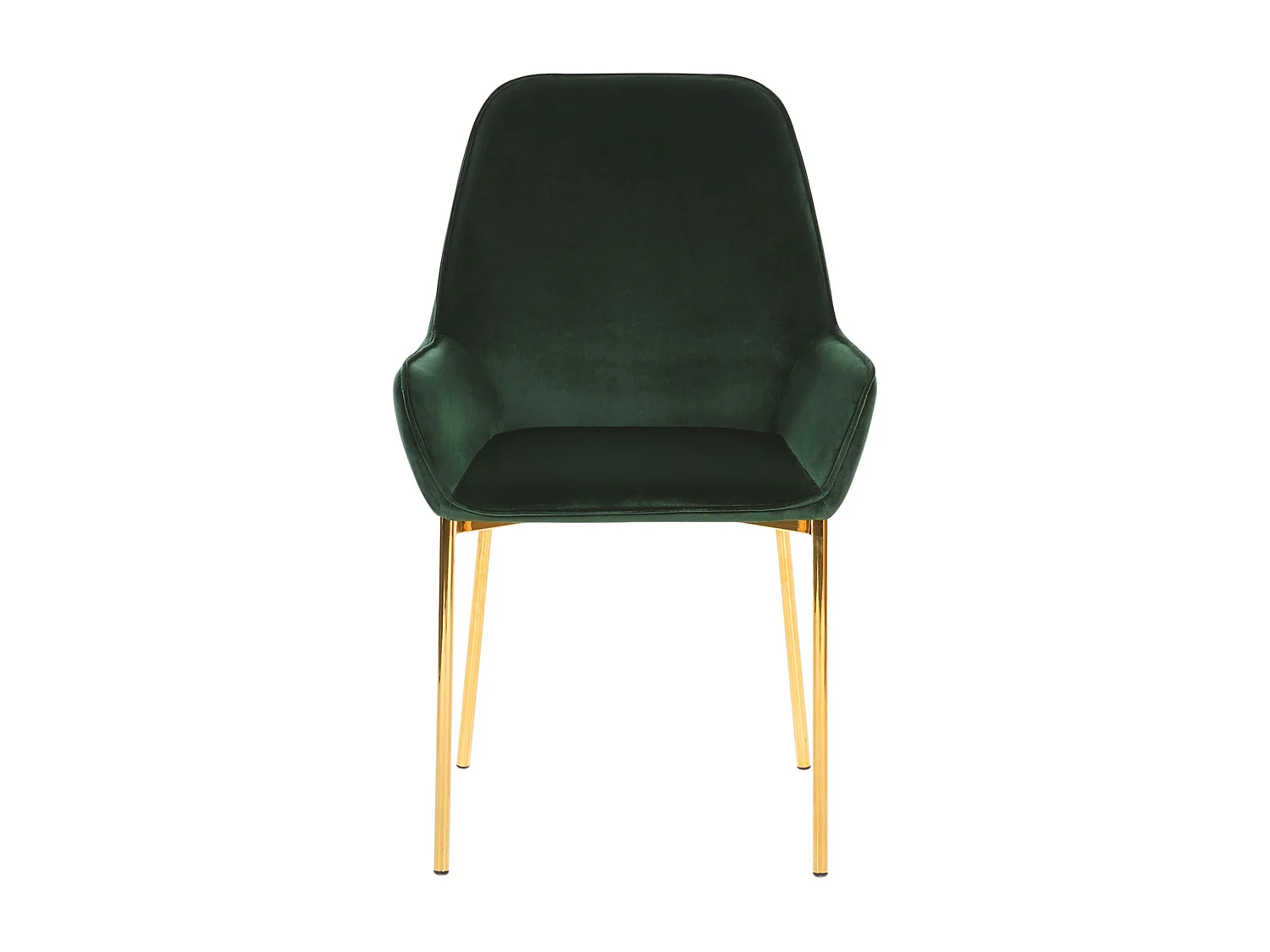 Conjunto de 2 sillas de comedor LOVERNA Terciopelo Verde oscuro