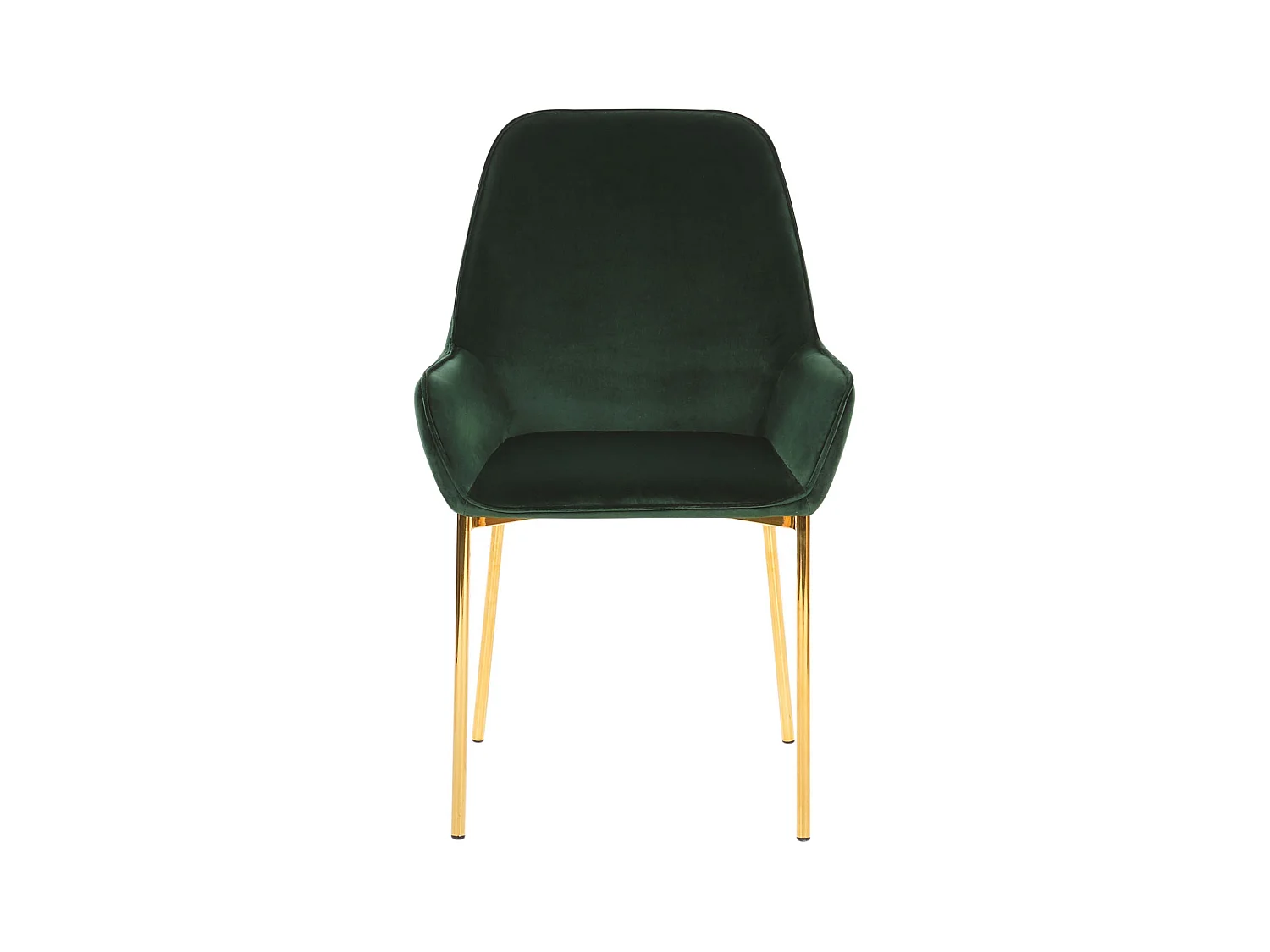 Lot de 2 chaises de salle à manger LOVERNA Velours Vert foncé