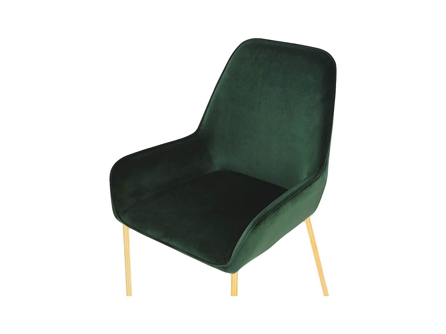 Lot de 2 chaises de salle à manger LOVERNA Velours Vert foncé