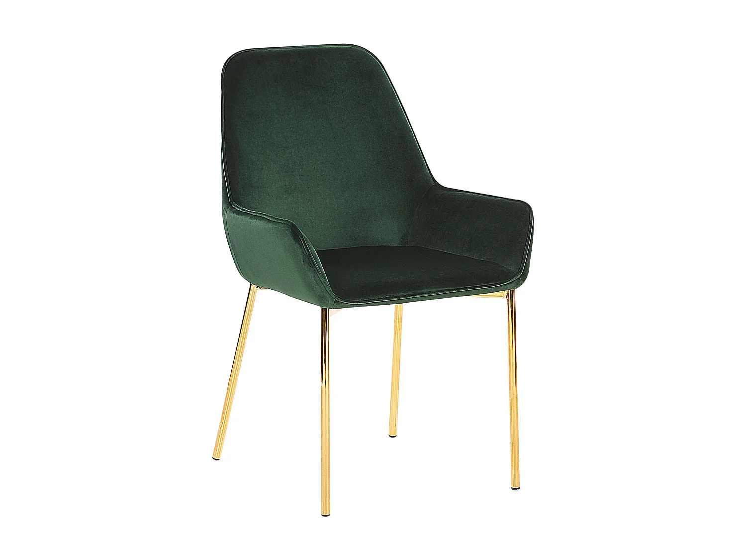 Set van 2 eetkamerstoelen LOVERNA Fluweel Donkergroen