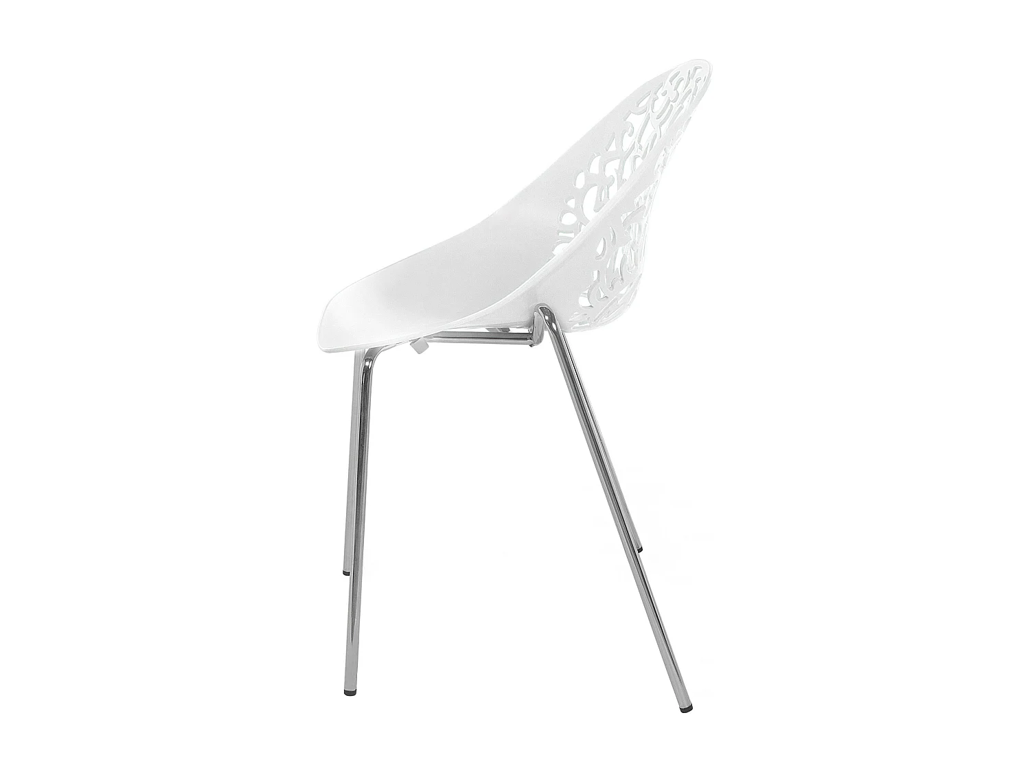 Lot de 4 chaises de salle à manger MUMFORD Blanc