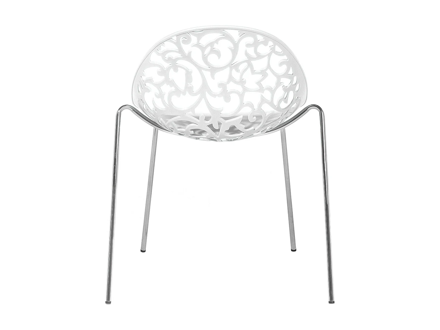 Set van 4 eetkamerstoelen MUMFORD Wit