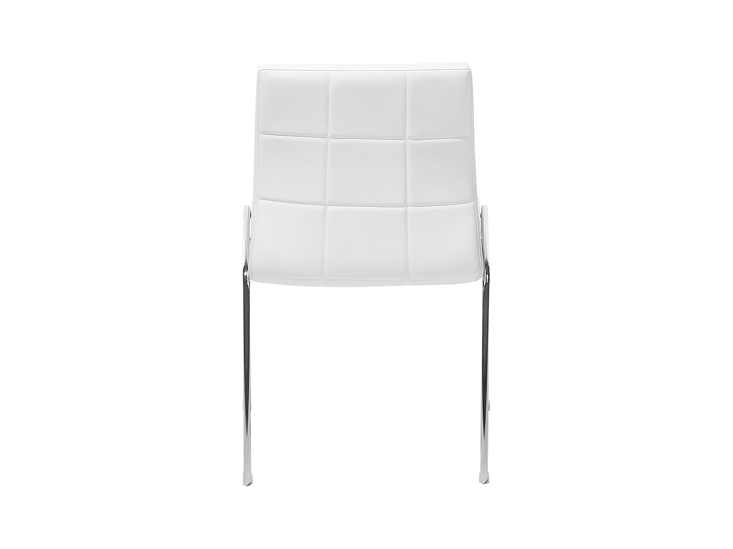 Set van 2 eetkamerstoelen KIRON Kunstleer Wit