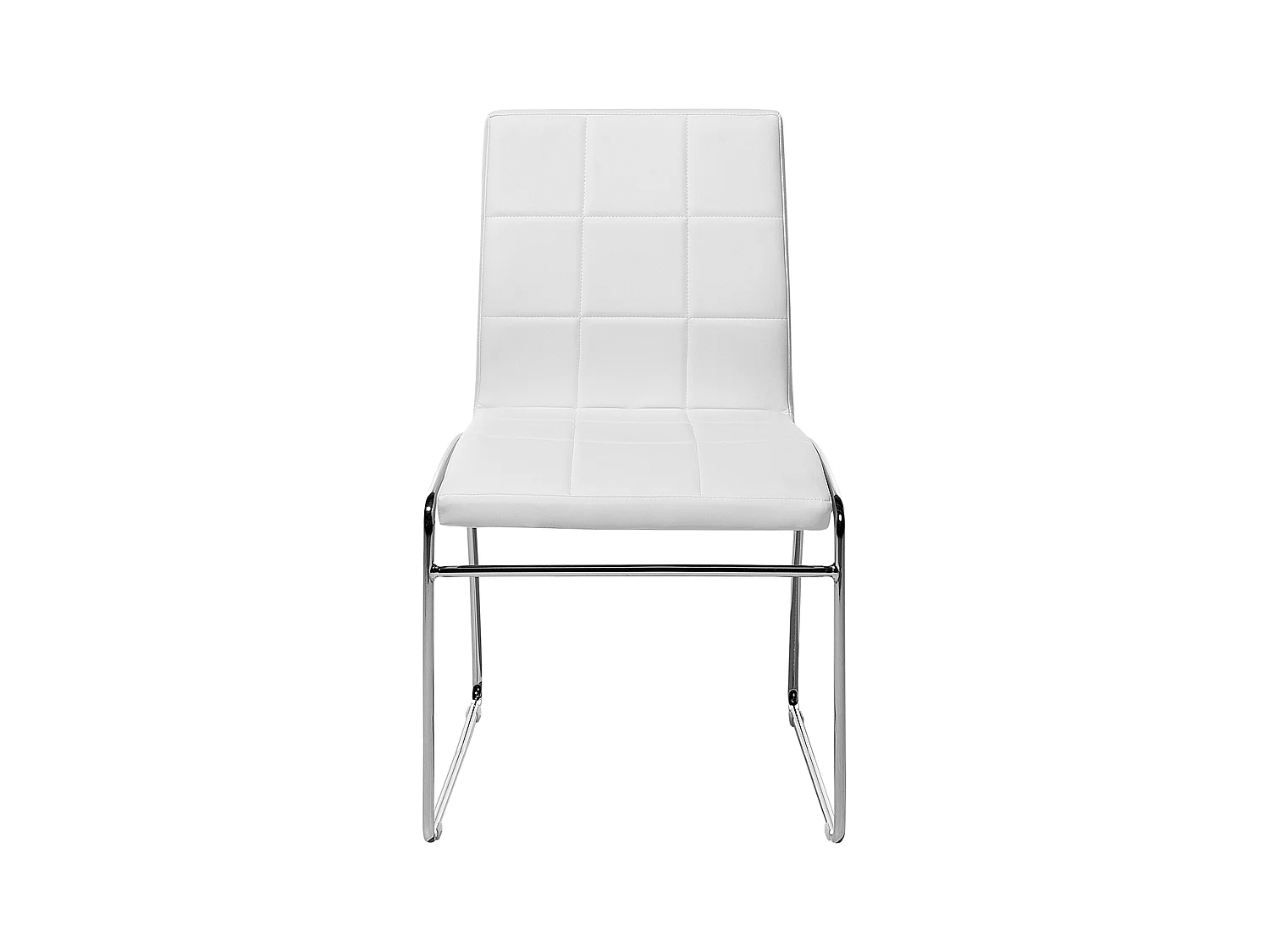 Set van 2 eetkamerstoelen KIRON Kunstleer Wit