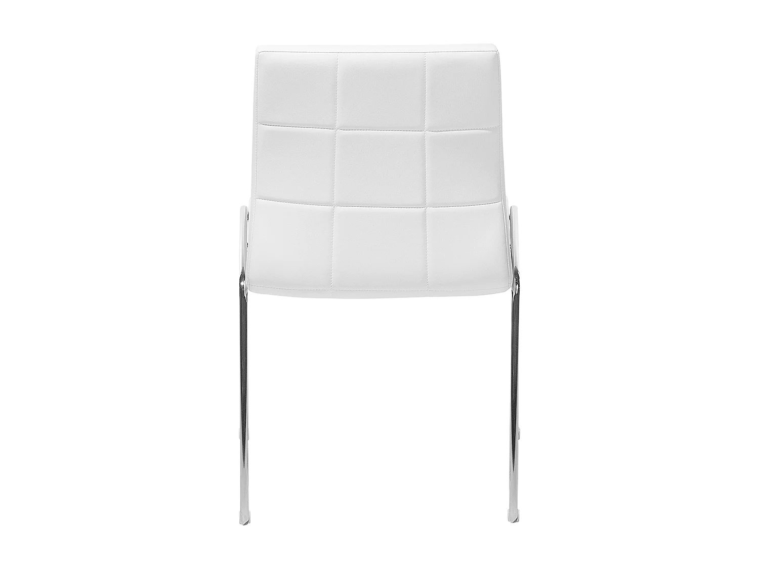 Set di 2 sedie da pranzo KIRON Pelle sintetica Bianco