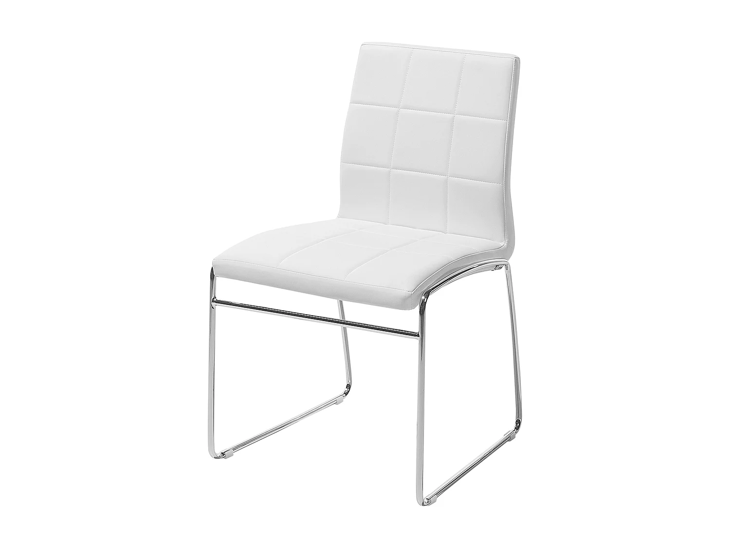 Set van 2 eetkamerstoelen KIRON Kunstleer Wit