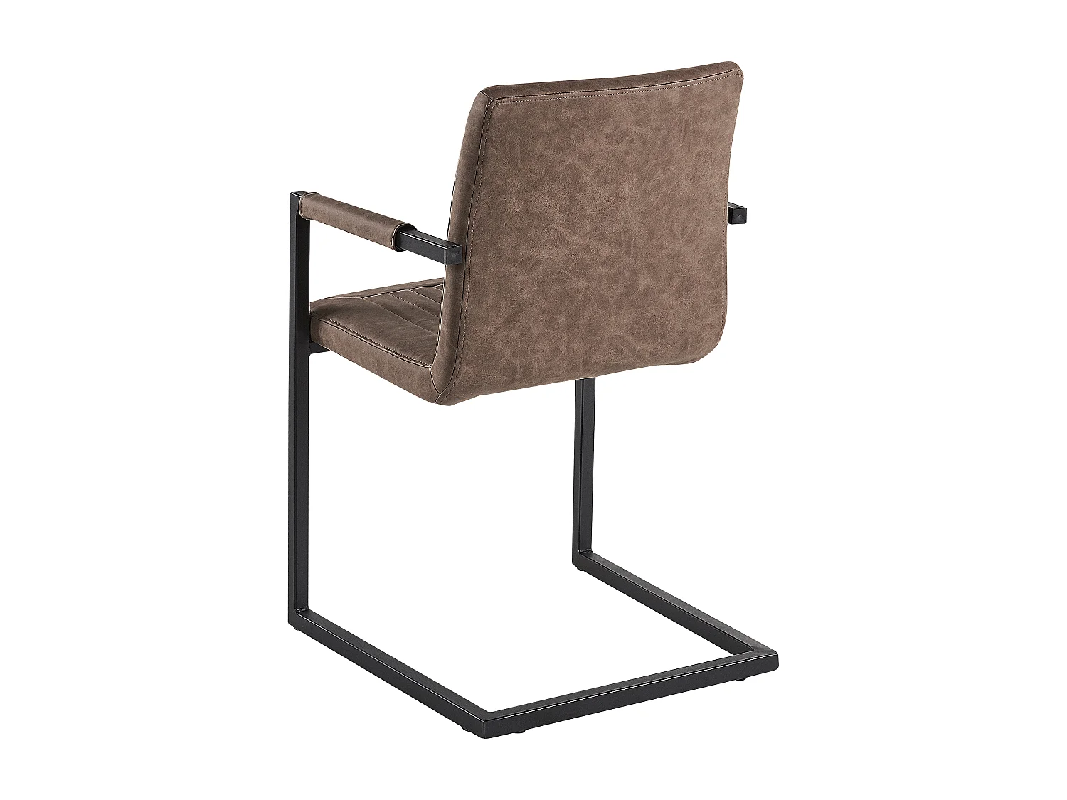 Lot de 2 chaises de conférence BRANDOL Cuir PU Marron