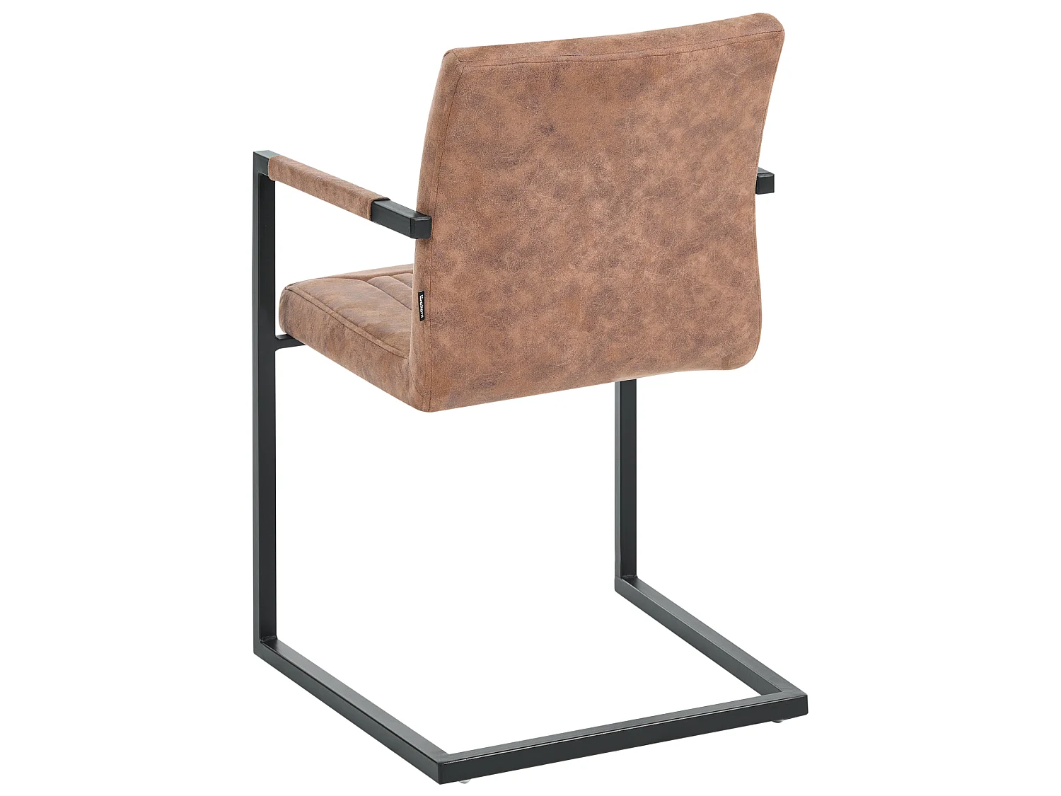 Lot de 2 chaises de conférence BRANDOL Cuir PU Marron