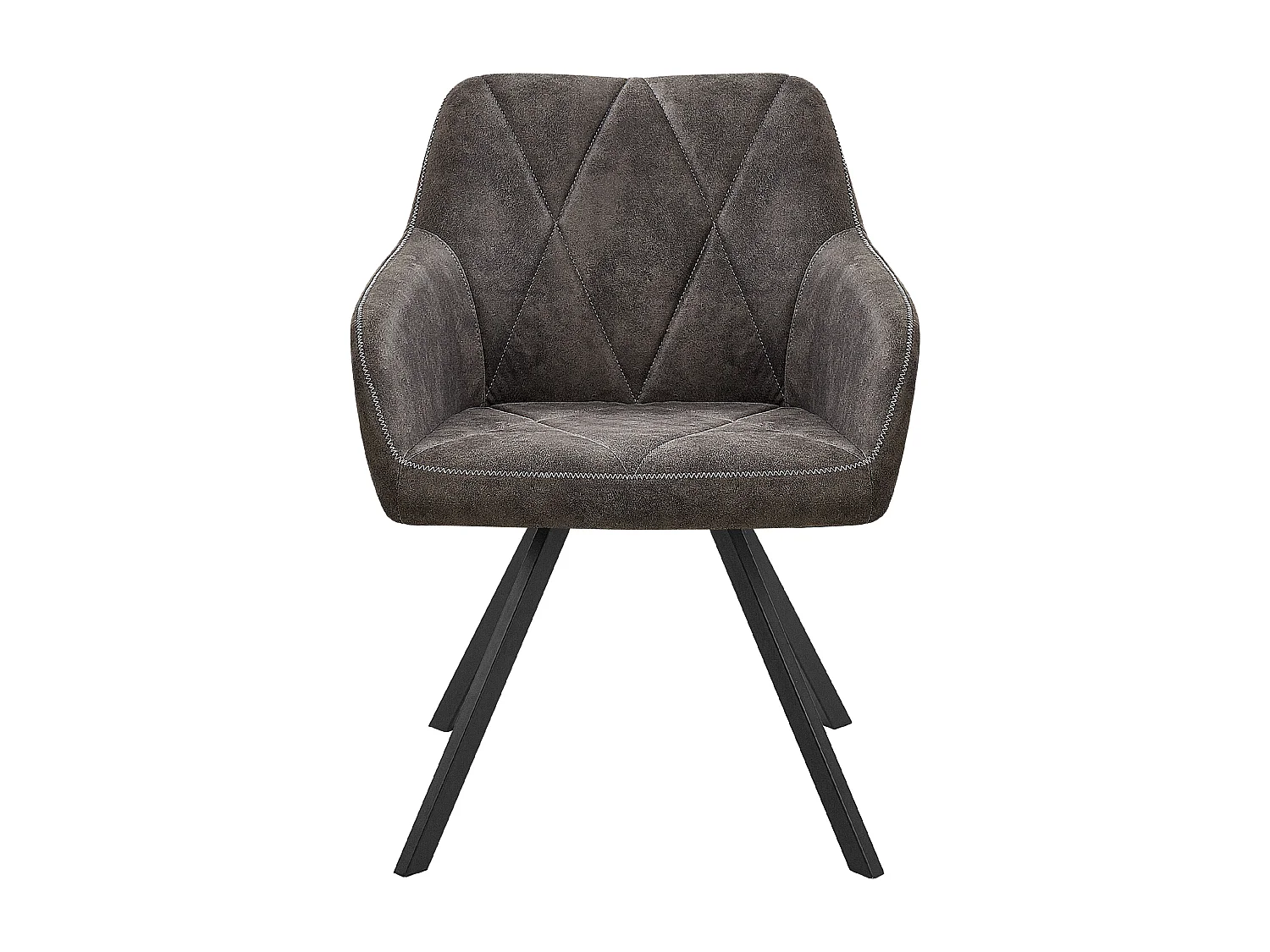 Set di 2 sedie da pranzo MONEE Grigio scuro