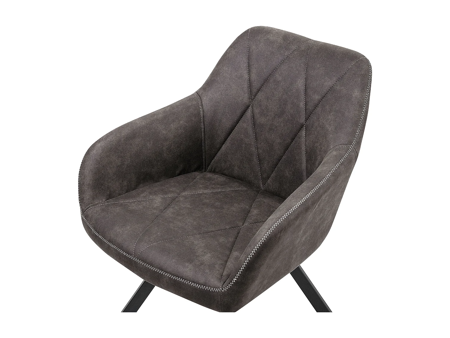 Set di 2 sedie da pranzo MONEE Grigio scuro