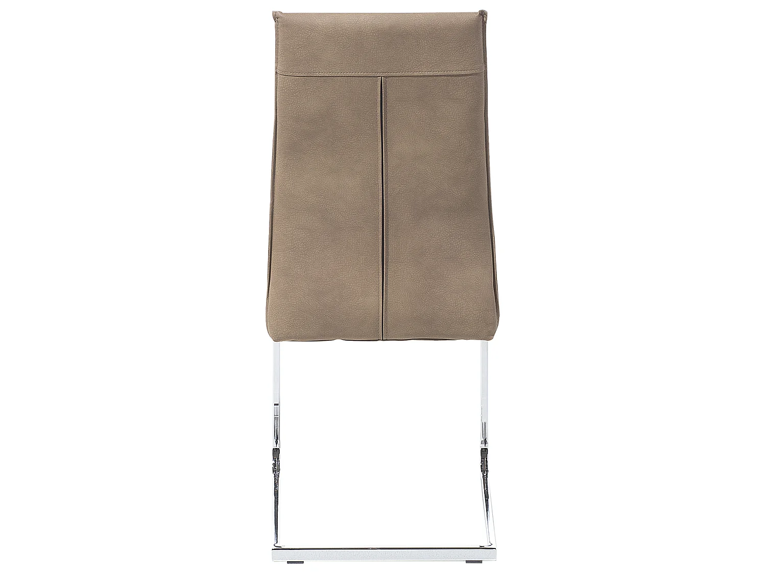 Set van 2 eetkamerstoelen ROCKFORD Kunstleer Zandbeige