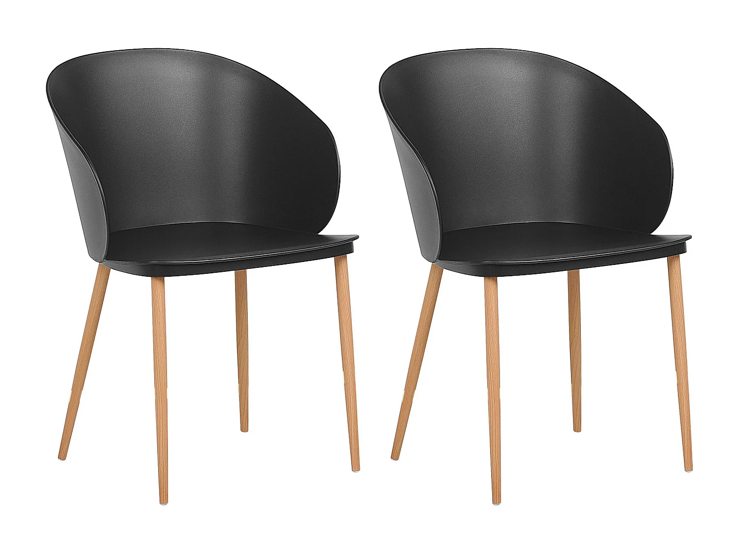 Lot de 2 chaises de salle à manger BLAYKEE Noir