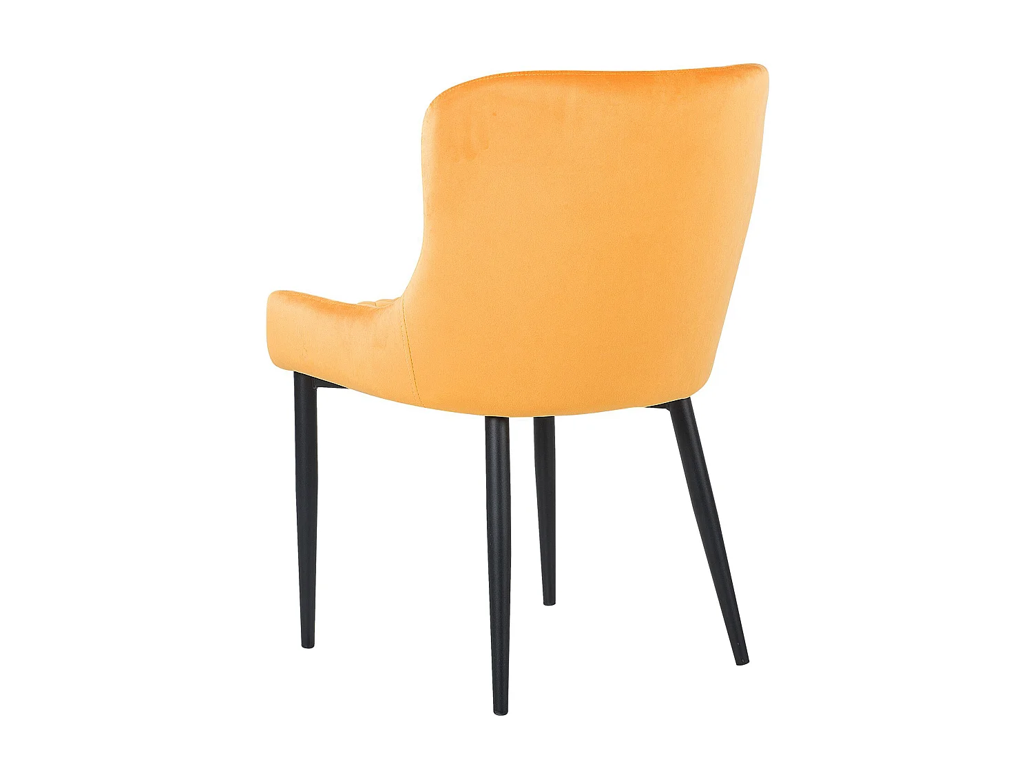 Lot de 2 chaises de salle à manger SOLANO Velours Jaune