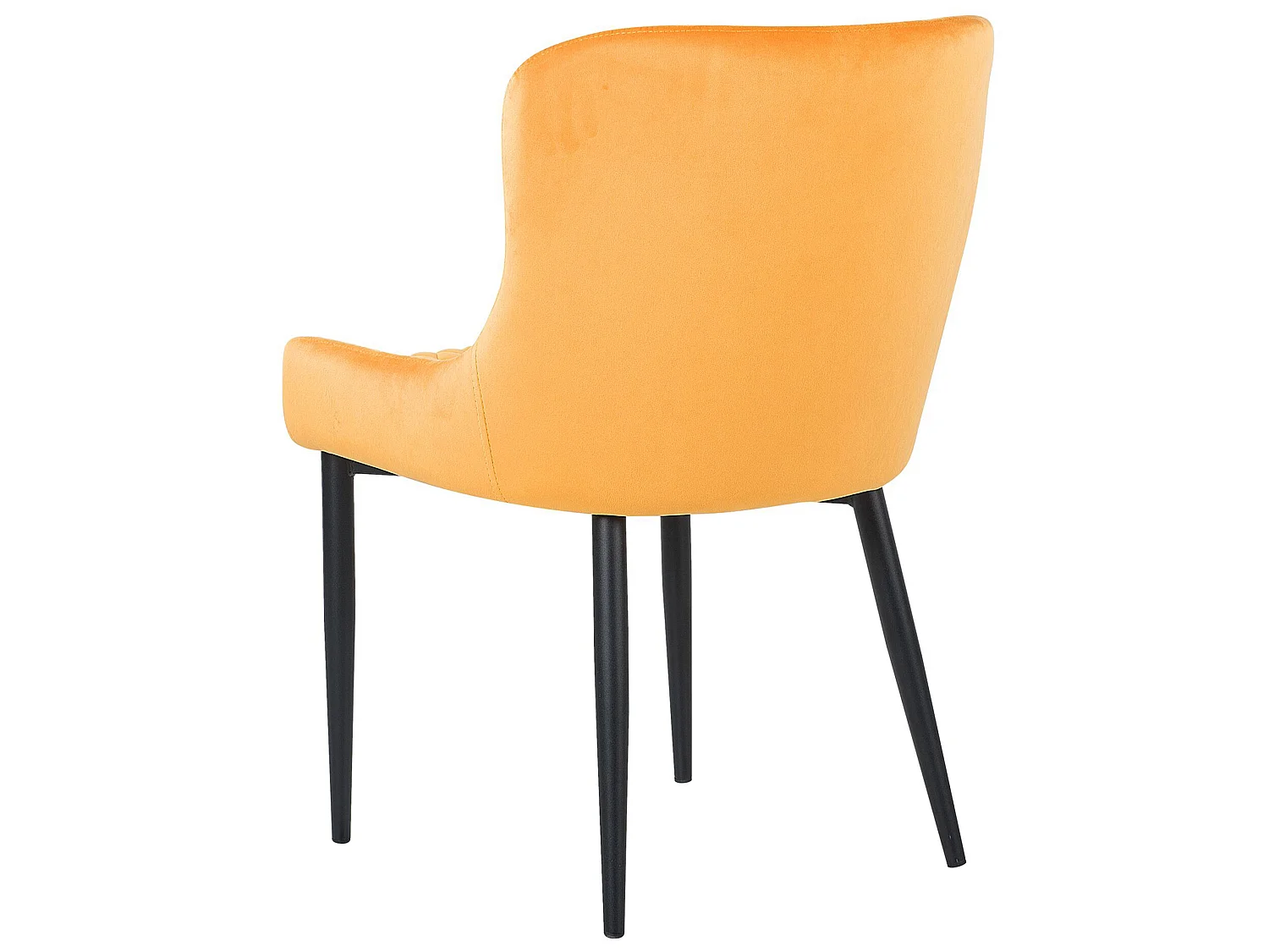 Set van 2 eetkamerstoelen SOLANO Fluweel Geel