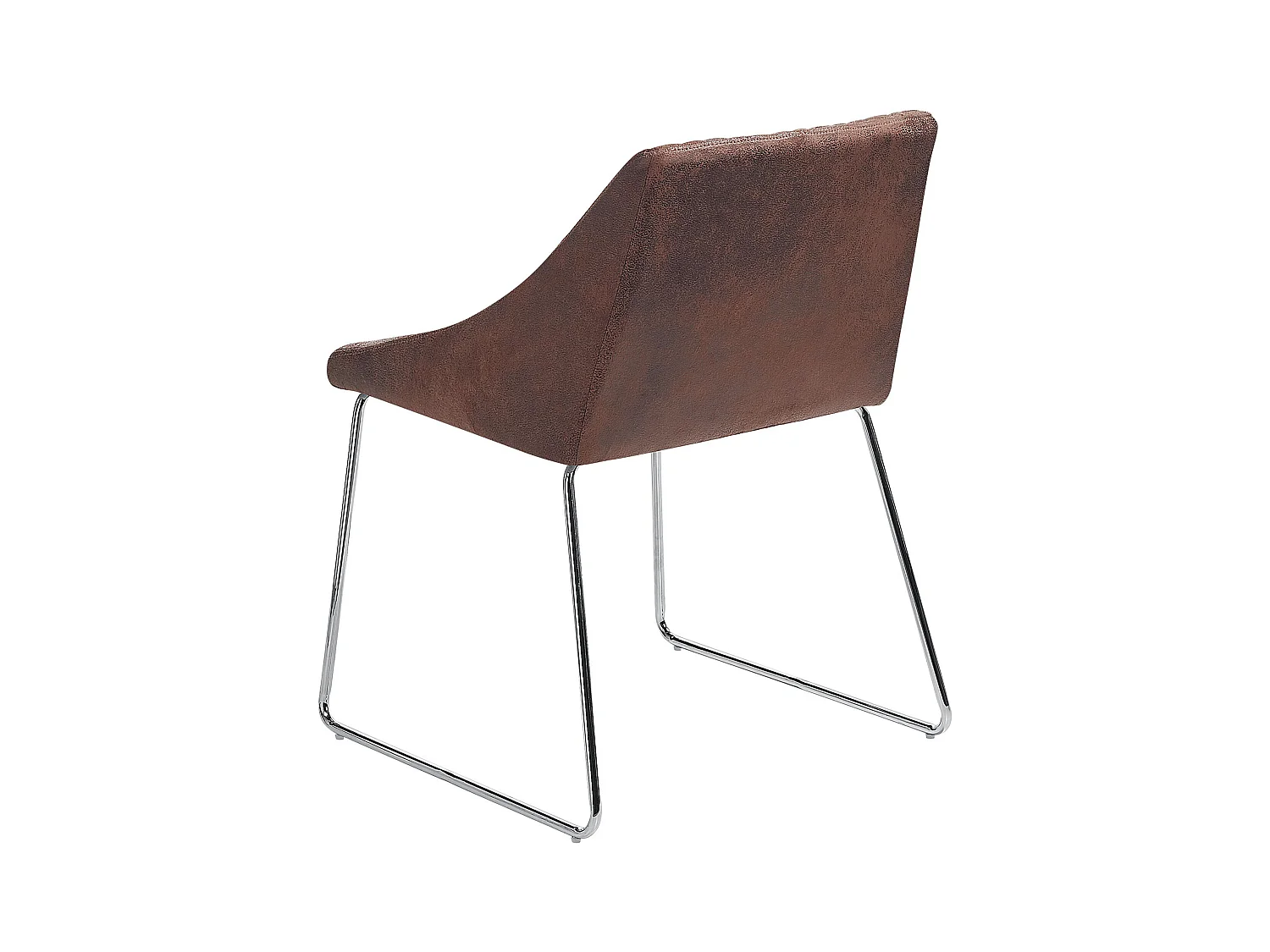 Set van 2 eetkamerstoelen ARCATA Kunstleer Donkerbruin