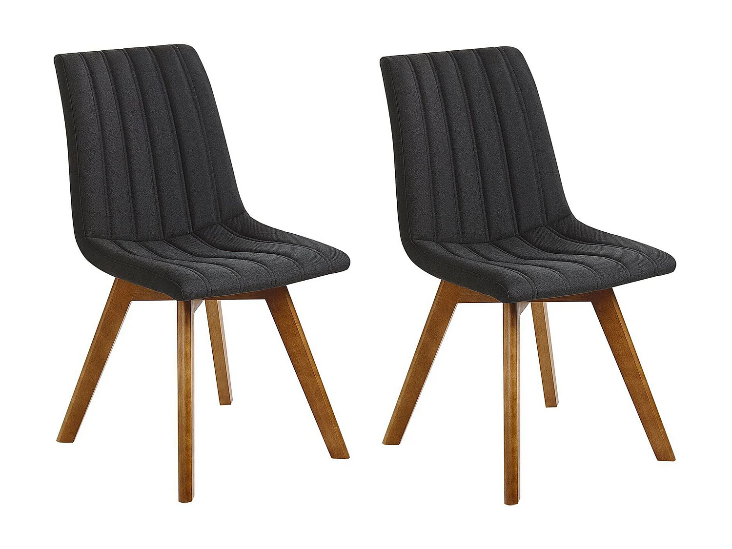 Set van 2 eetkamerstoelen CALGARY Zwart