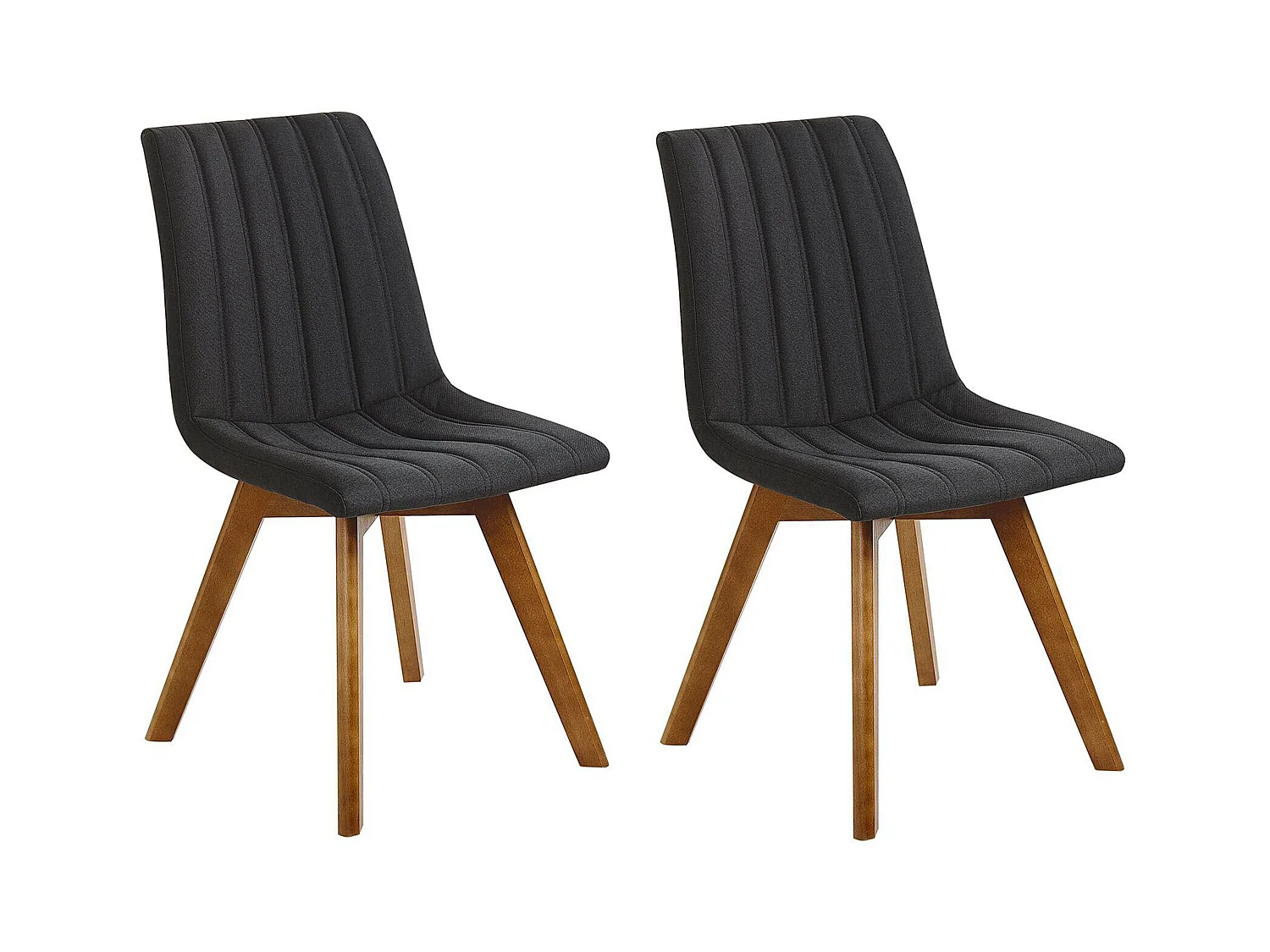 Lot de 2 chaises de salle à manger CALGARY Noir