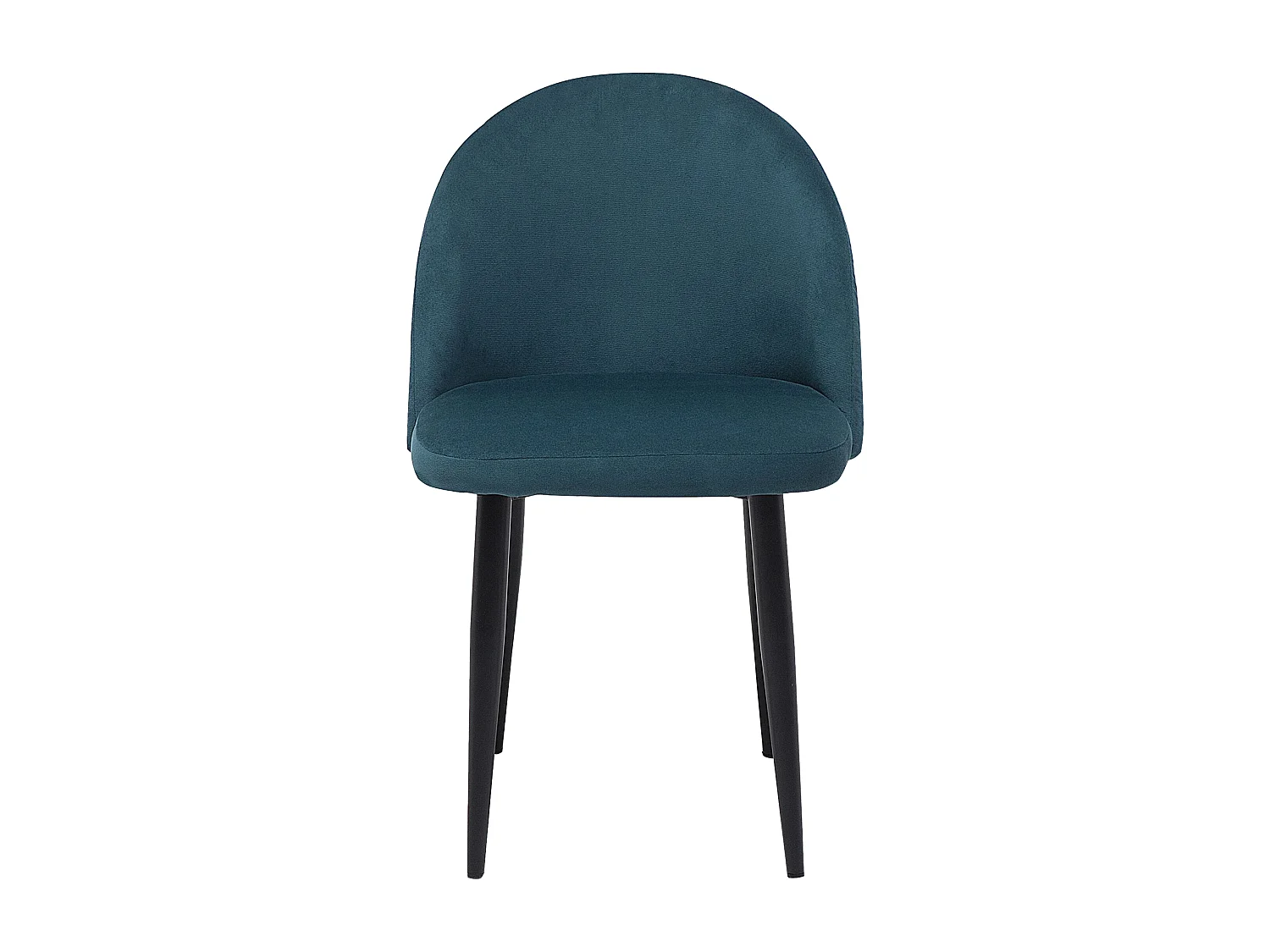 Chaise de salle à manger Set de 2 Velours Bleu foncé VISALIA