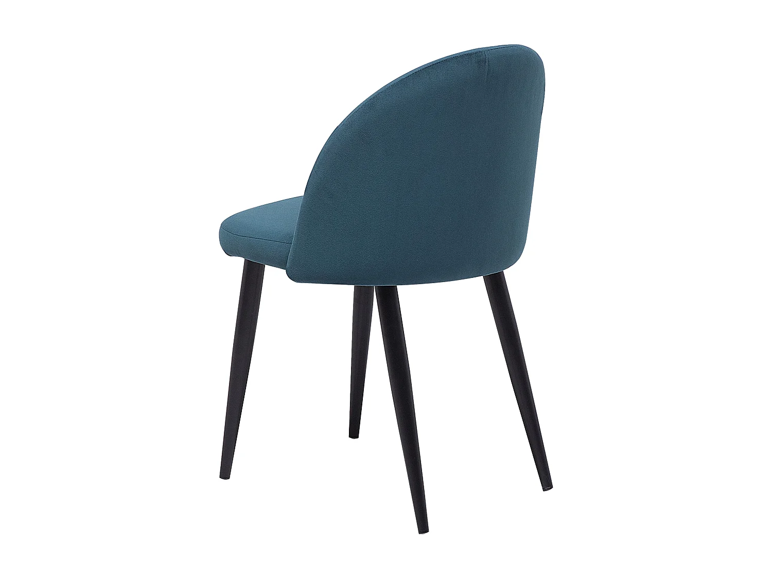 Chaise de salle à manger Set de 2 Velours Bleu foncé VISALIA
