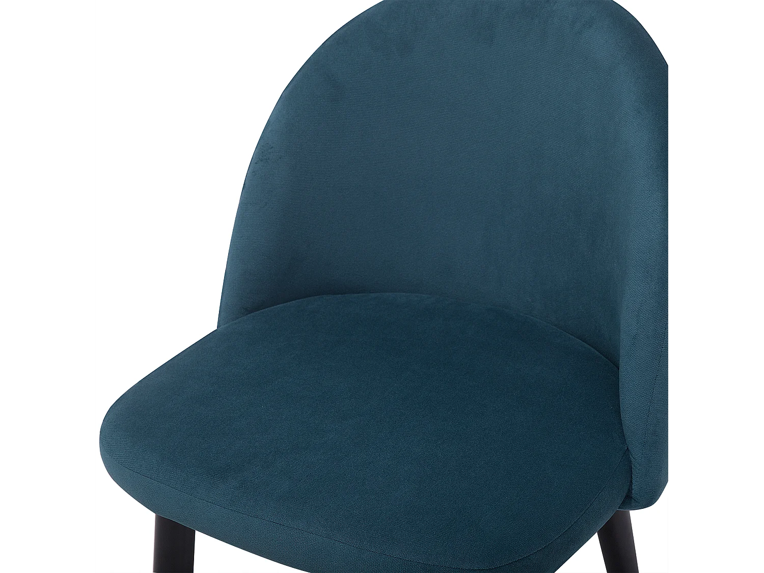 Chaise de salle à manger Set de 2 Velours Bleu foncé VISALIA