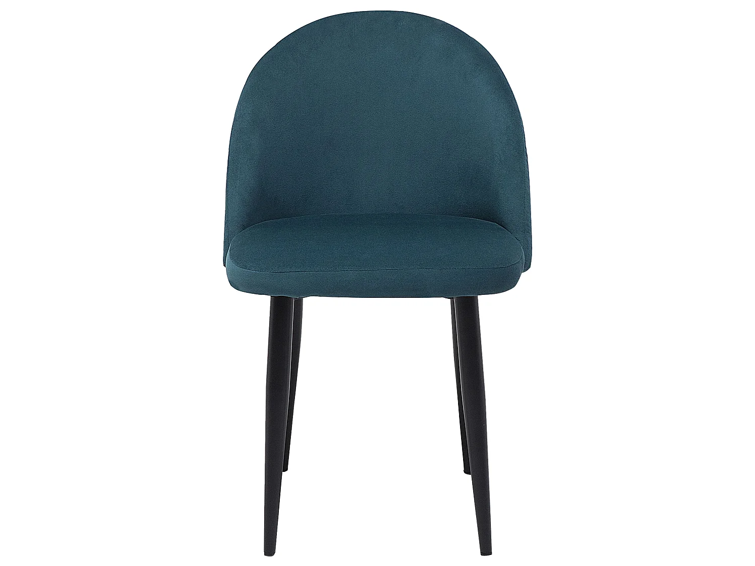Chaise de salle à manger Set de 2 Velours Bleu foncé VISALIA