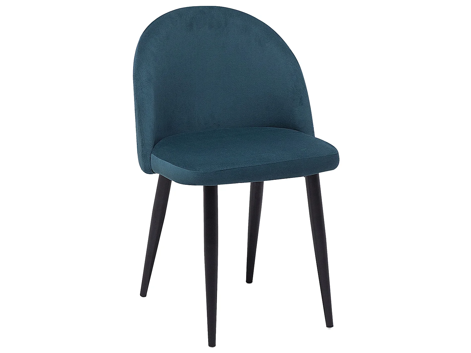 Chaise de salle à manger Set de 2 Velours Bleu foncé VISALIA
