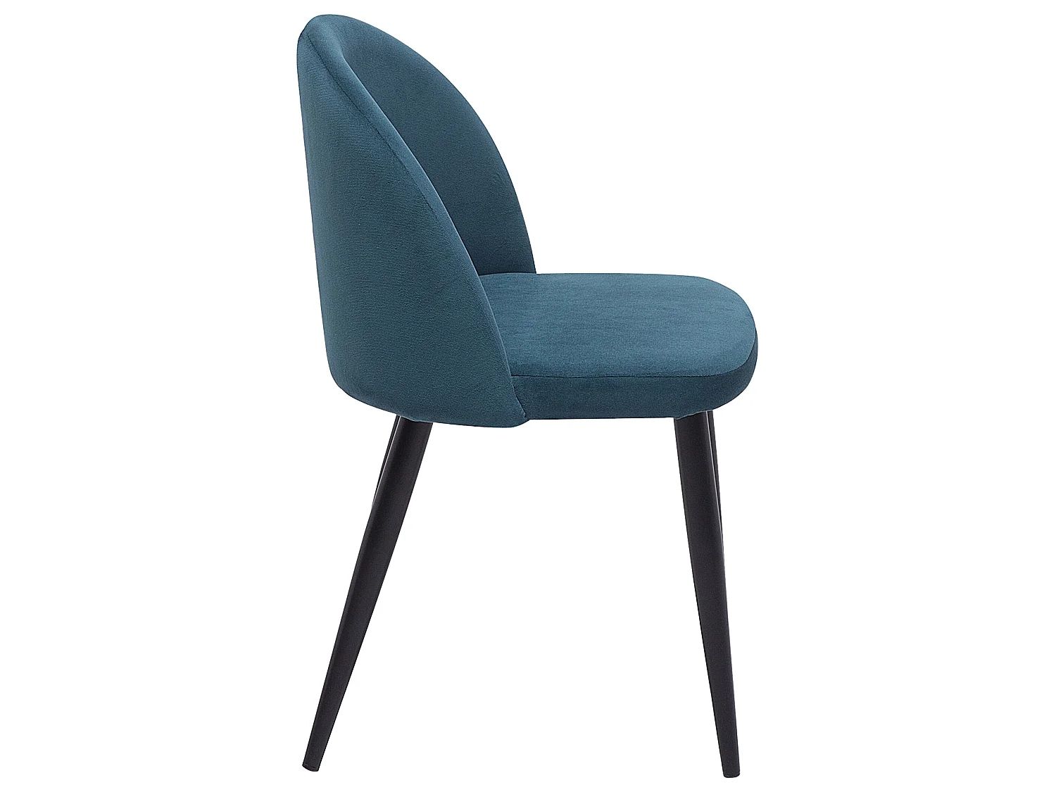 Chaise de salle à manger Set de 2 Velours Bleu foncé VISALIA