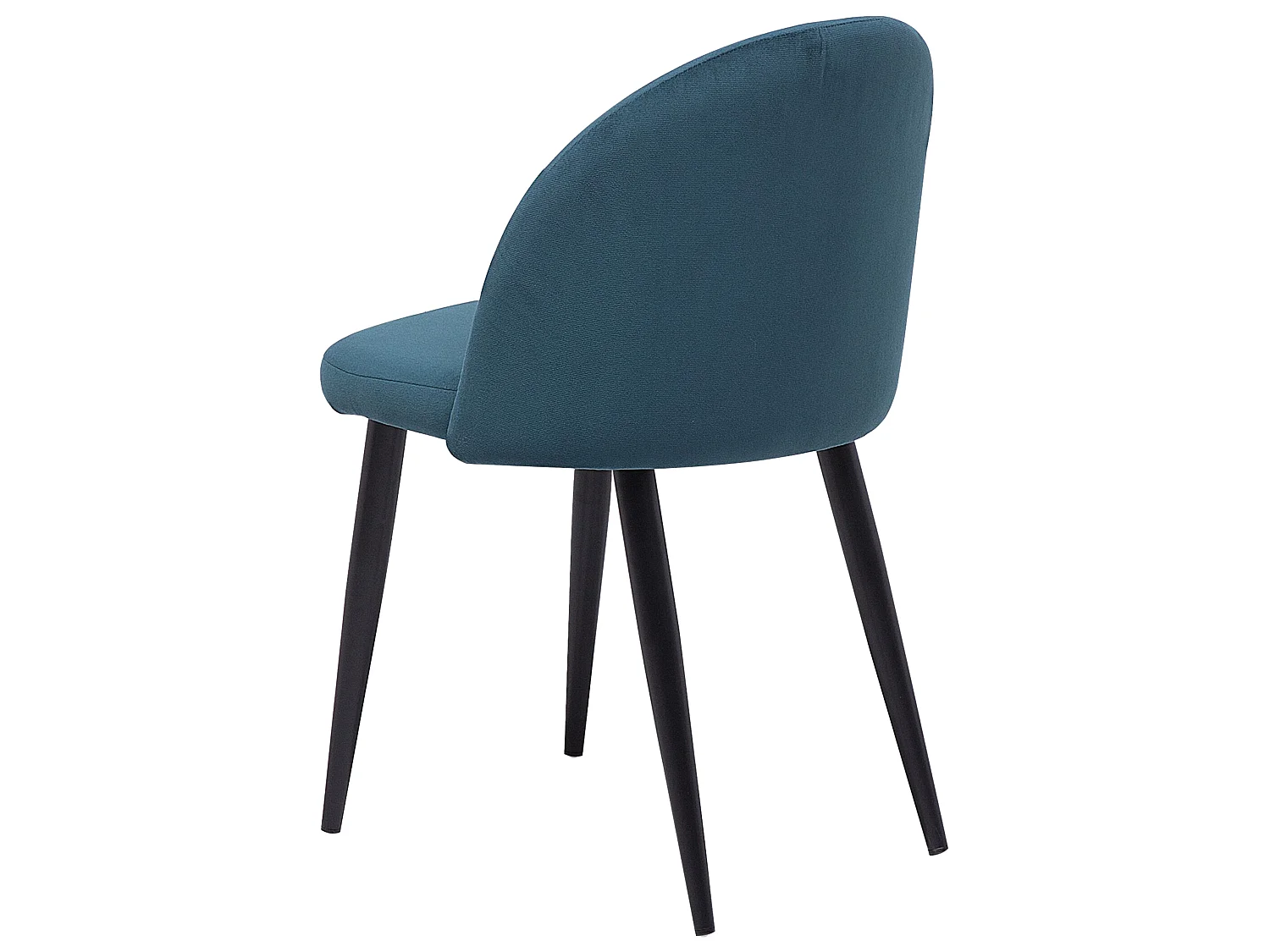 Chaise de salle à manger Set de 2 Velours Bleu foncé VISALIA