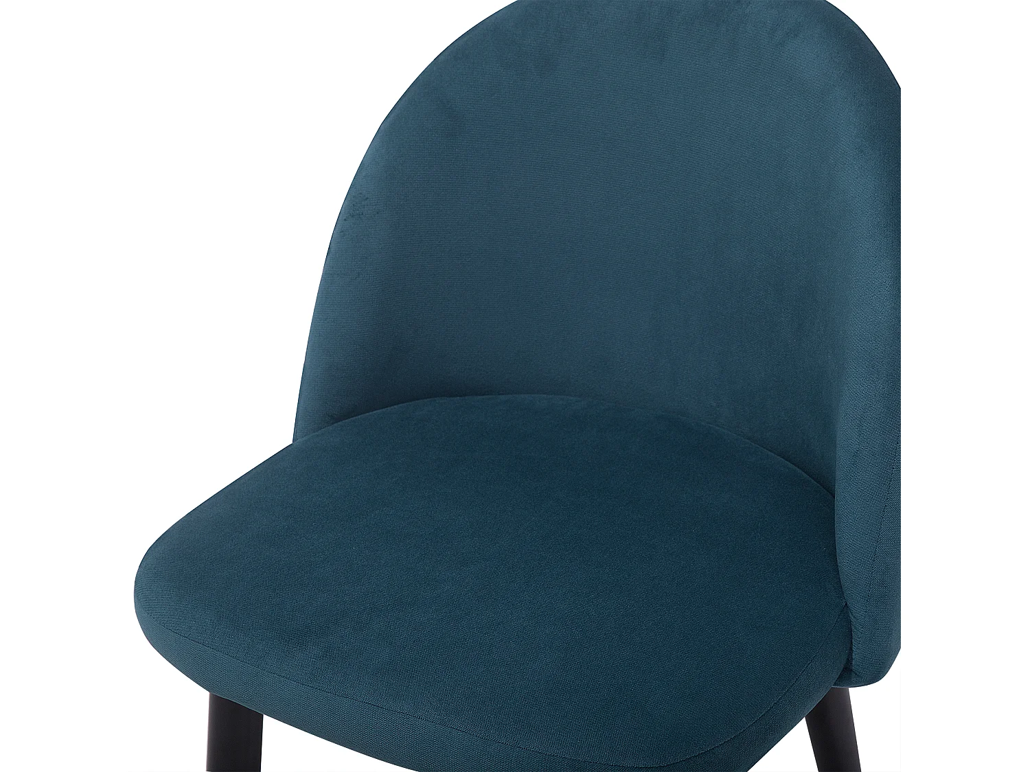 Chaise de salle à manger Set de 2 Velours Bleu foncé VISALIA