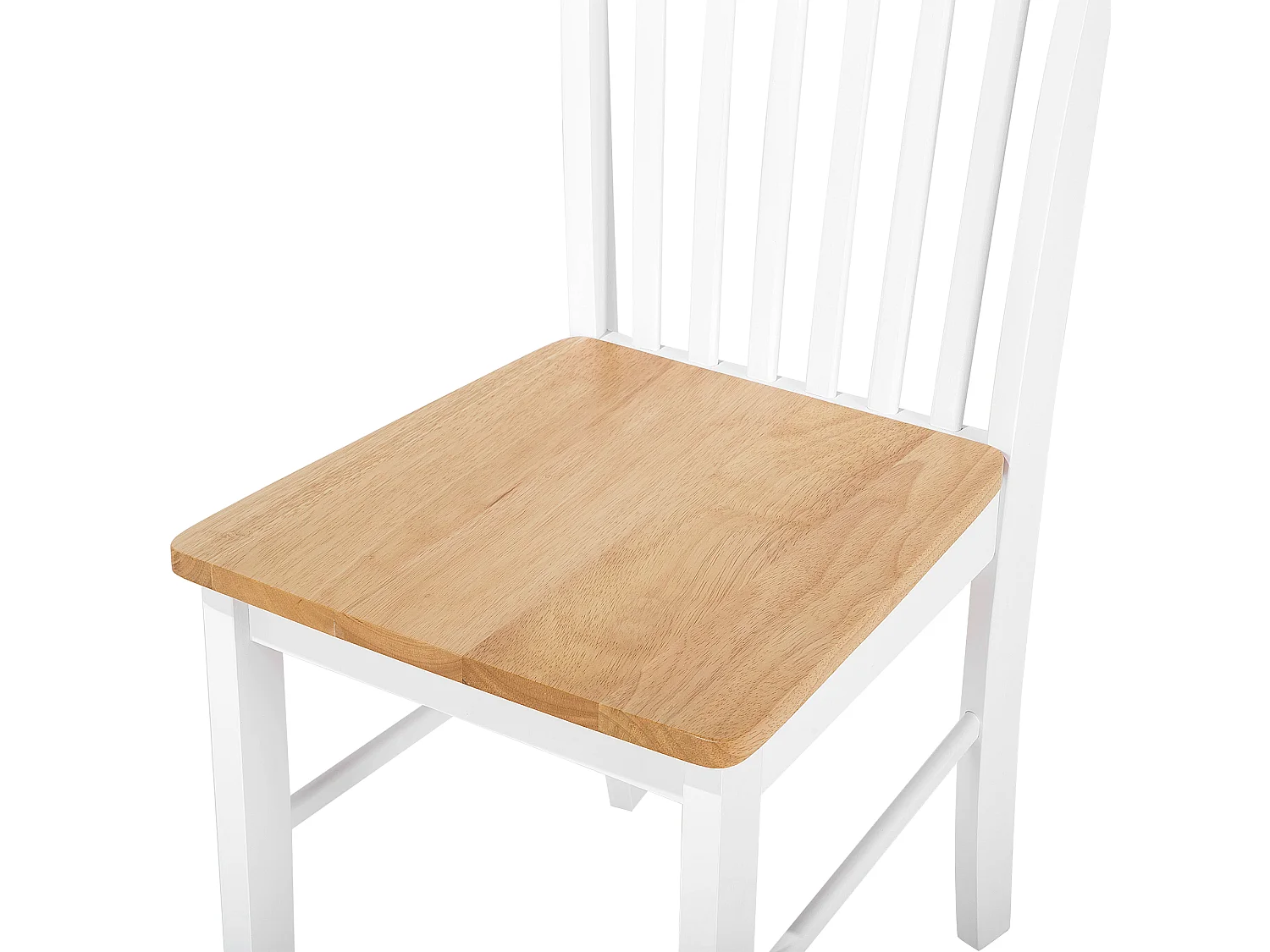 Lot de 2 chaises de salle à manger HOUSTON Bois Blanc