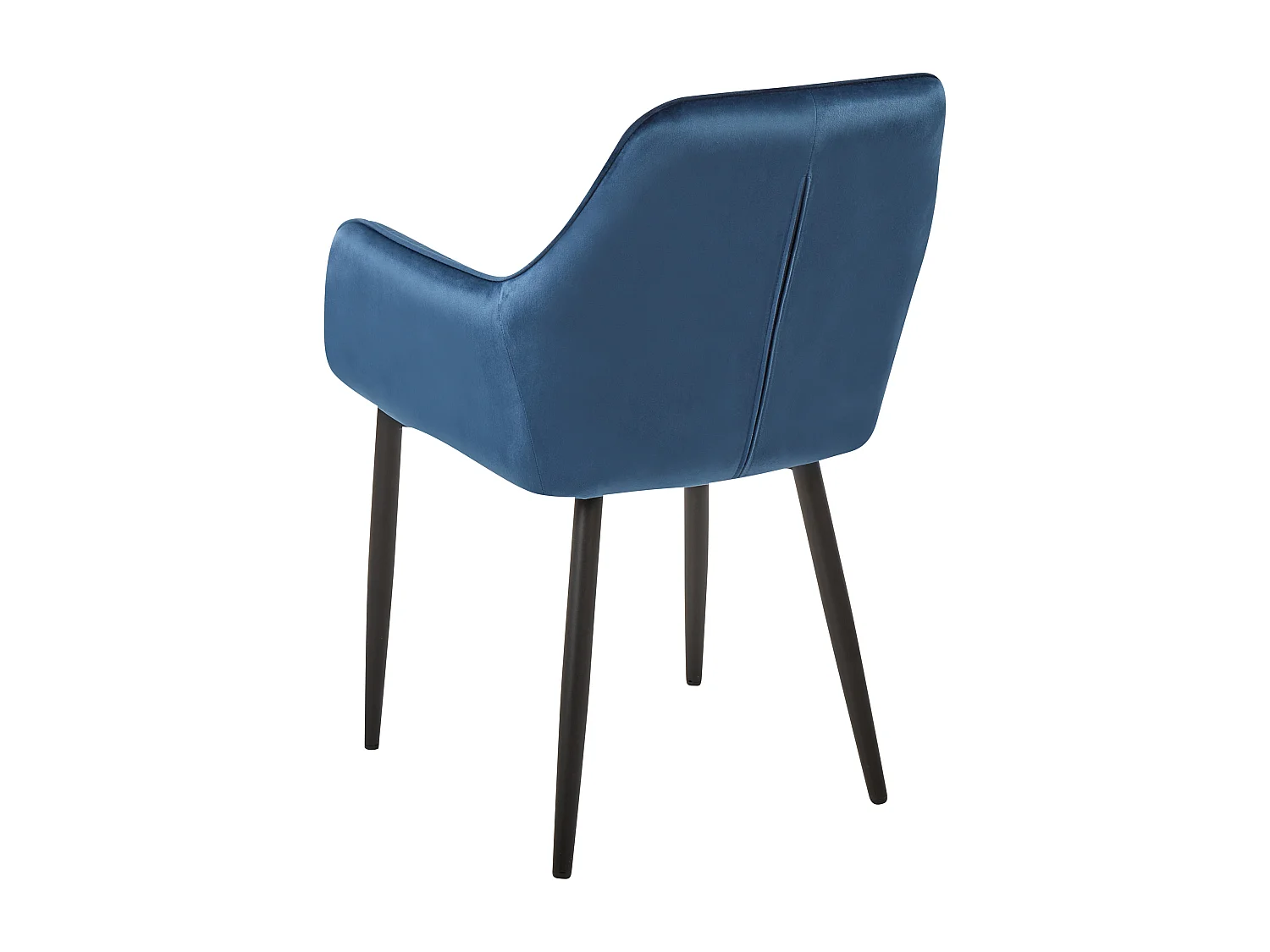 Set di 2 sedie da pranzo WELLSTON Velluto Blu scuro