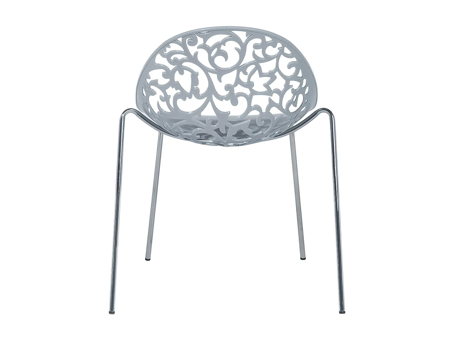 Lot de 4 chaises de salle à manger MUMFORD Gris clair